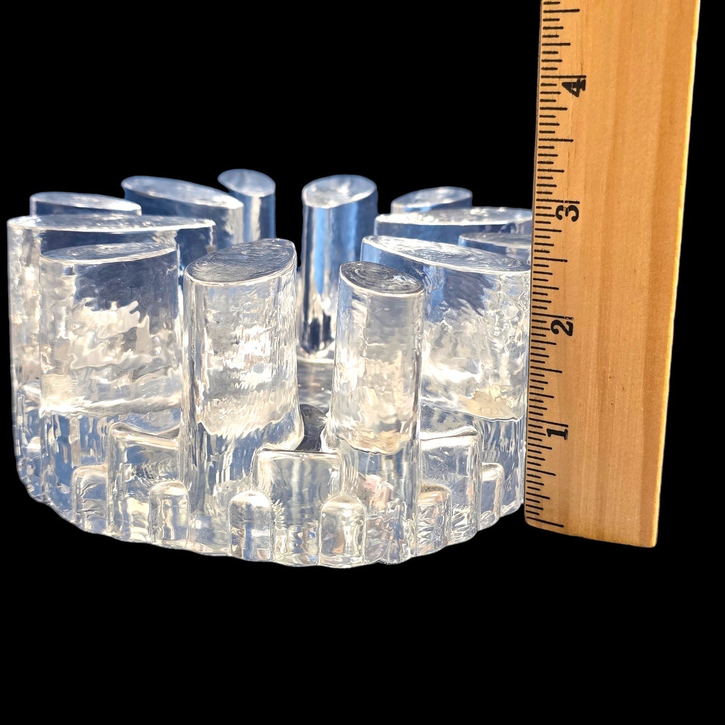 Vintage Bel Mondo Germany Glass Tea Light Warmer / Candle Holder Georgshutte