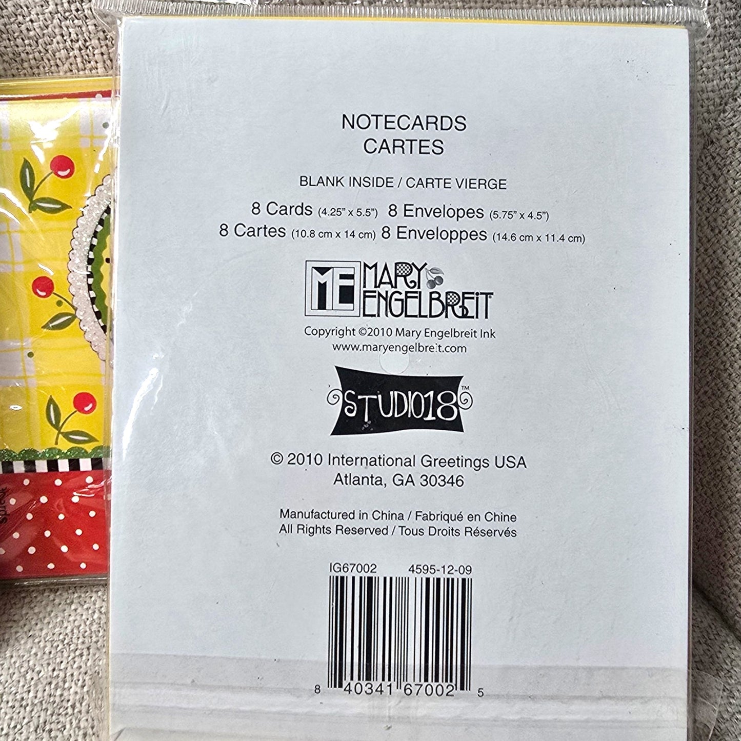 Mary Englebreit Scottie Dog / ScottishTerrier Dog LOT Yellow Cherries