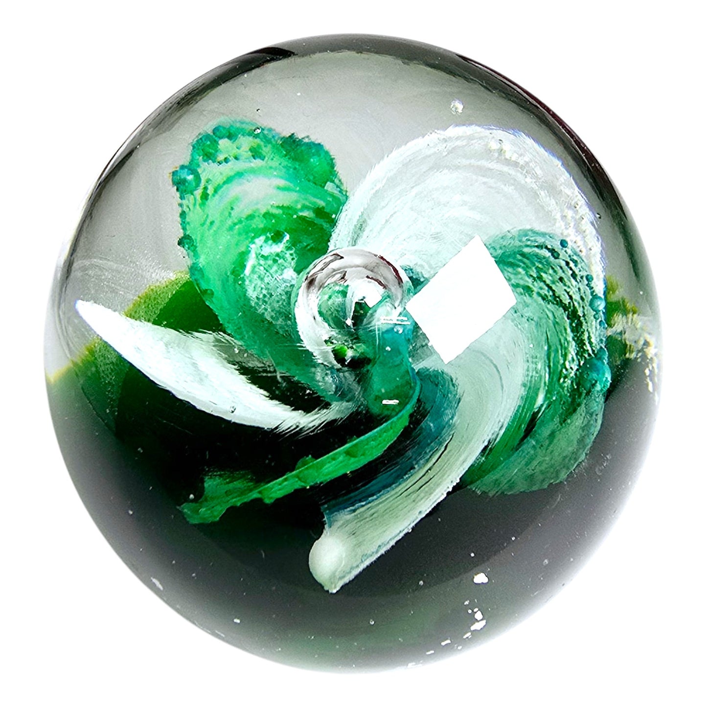 Vintage Royal Crest Latravita Art Glass Paperweight with Box-Brenda