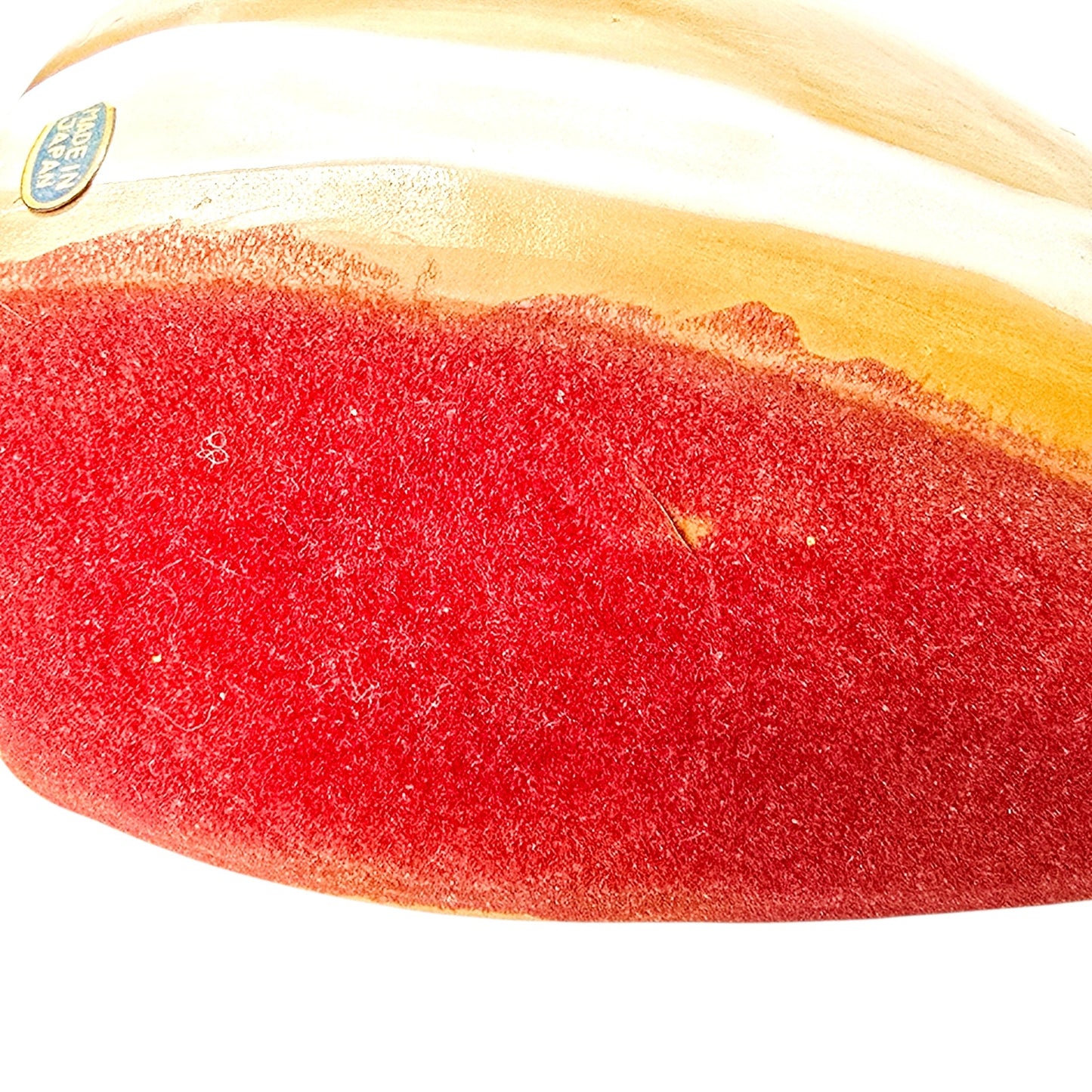 Vintage 1960s Japan Ceramic Big Eye Girl Reclining Figurine Candle Holder Kitsch