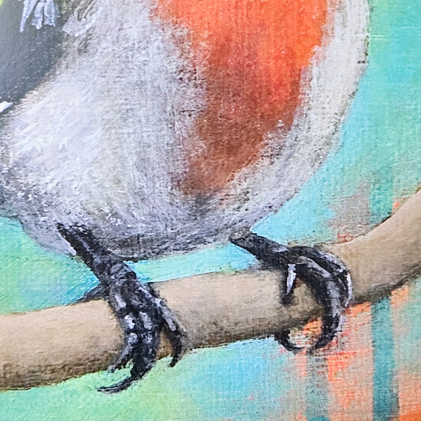 16x12 Red Bird Art Print Mysteries of the Universe 2014 Bridget Griffith Evans