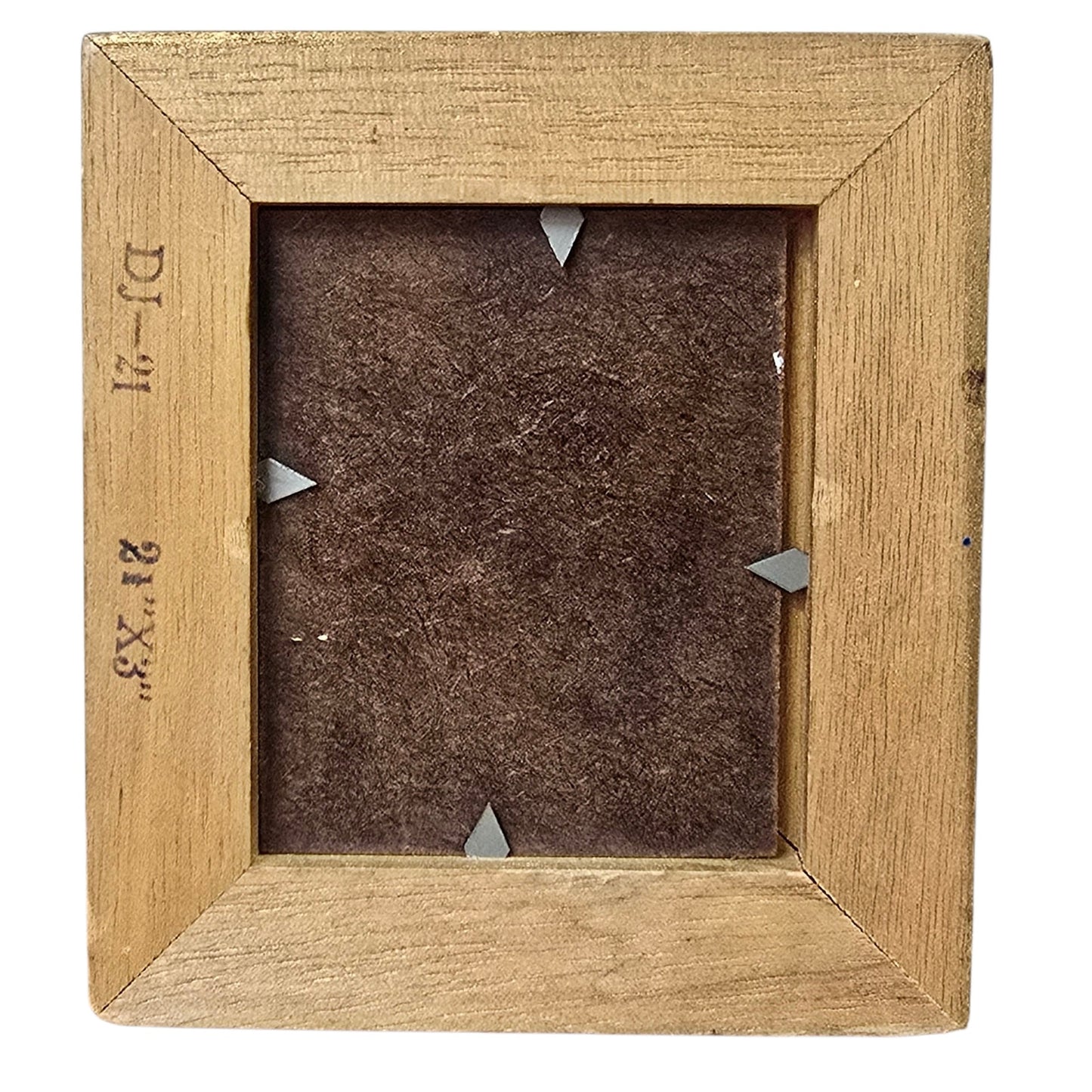 Vtg Miniature Floral Still Life Painting by Lak Gold Wood Frame Daisy & Violets