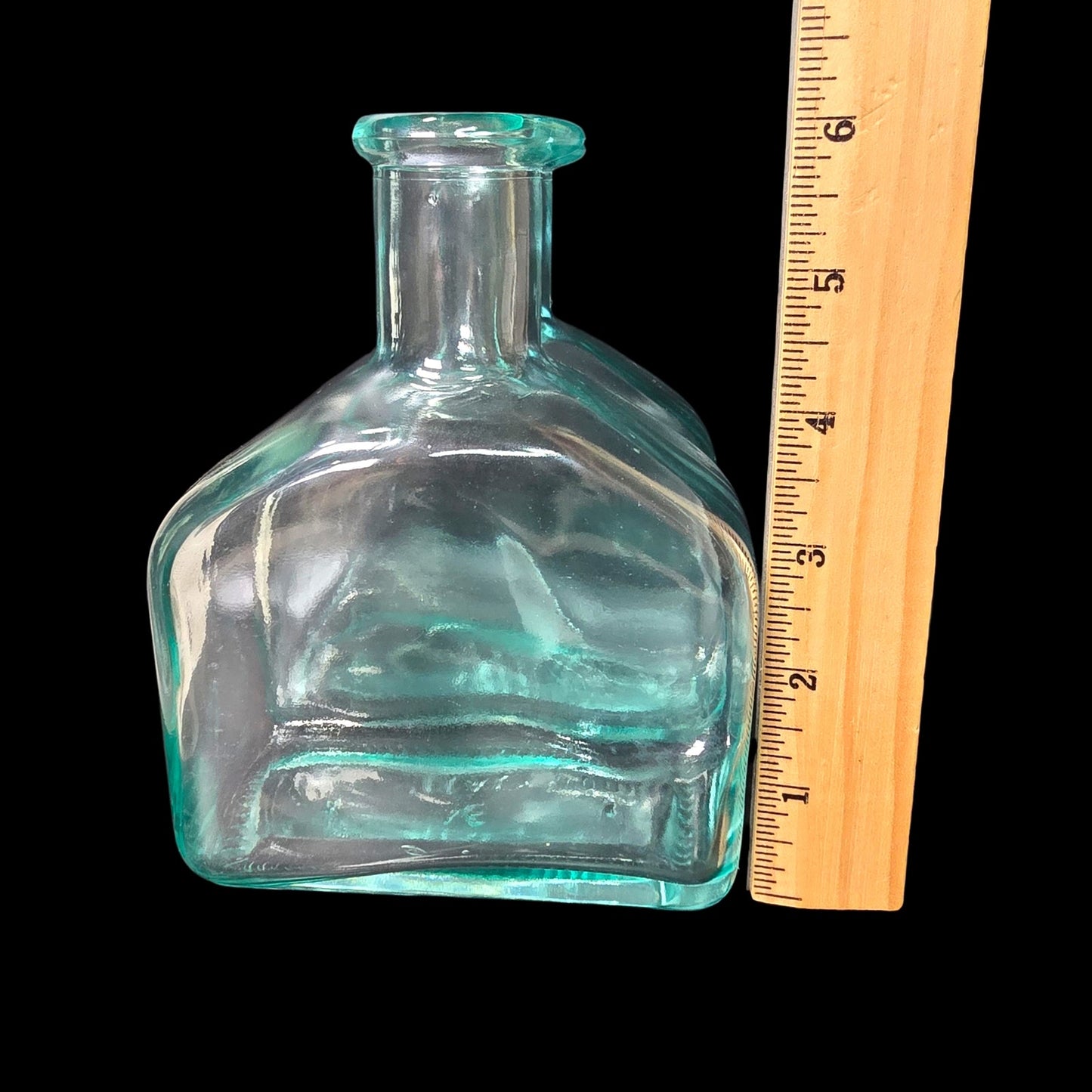 Pair Italian Glass Bottles Italy 500 ml Recycled Glass Apothecary Farmhouse Boho