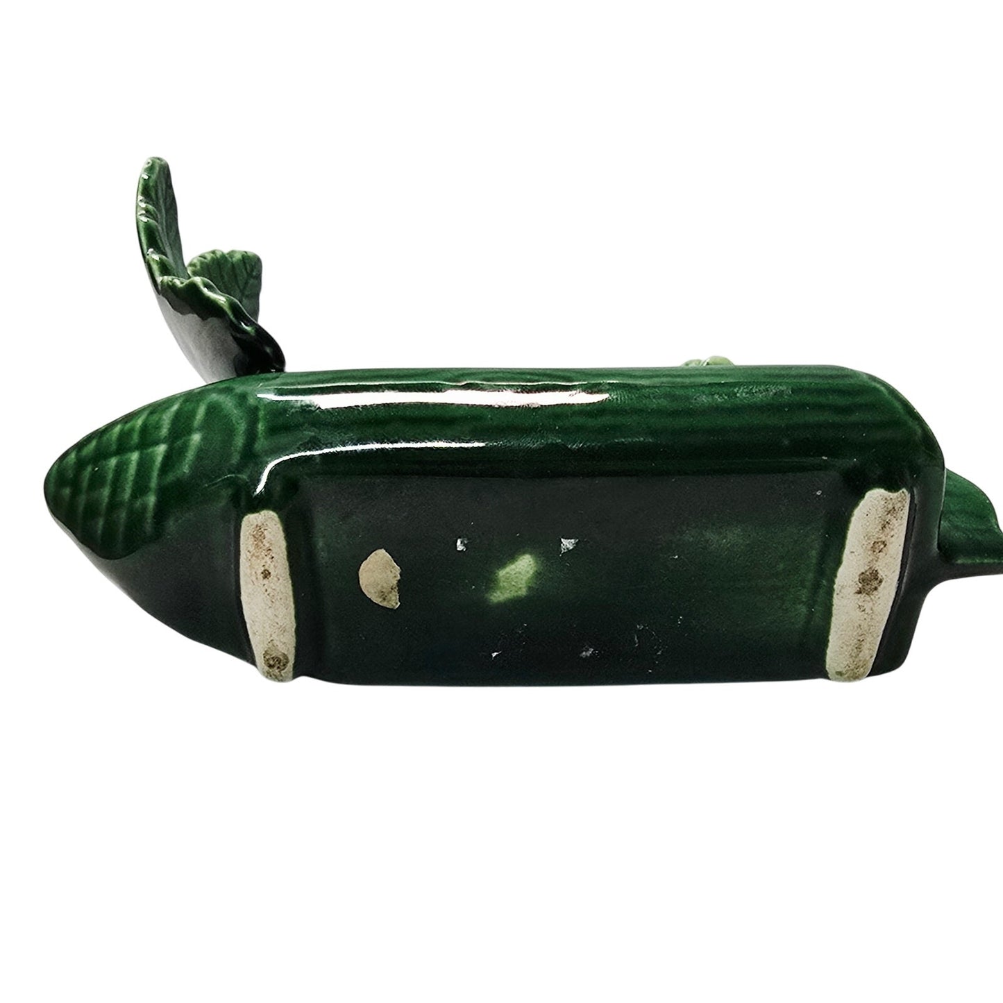 Vintage Treasure Craft Lucky Sprite Pixie Elf Log Boat Planter AS IS