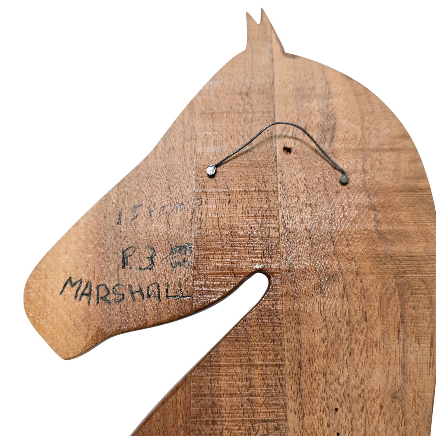 Vintage Hand Carved Wooden Horse Silhouette Hobby Piece