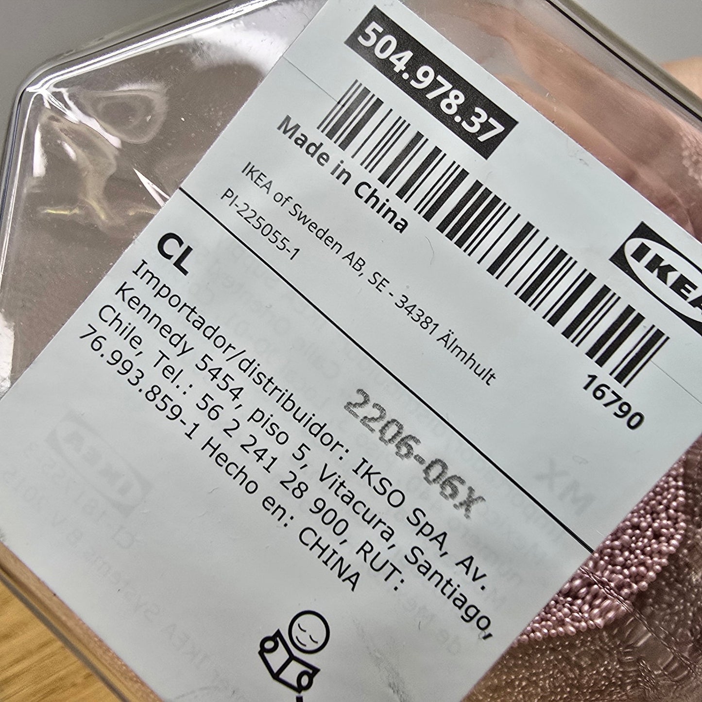 Ikea Hexagon Pink Sand Timer Microbeads Minimalist Decor Trendy Home Accent