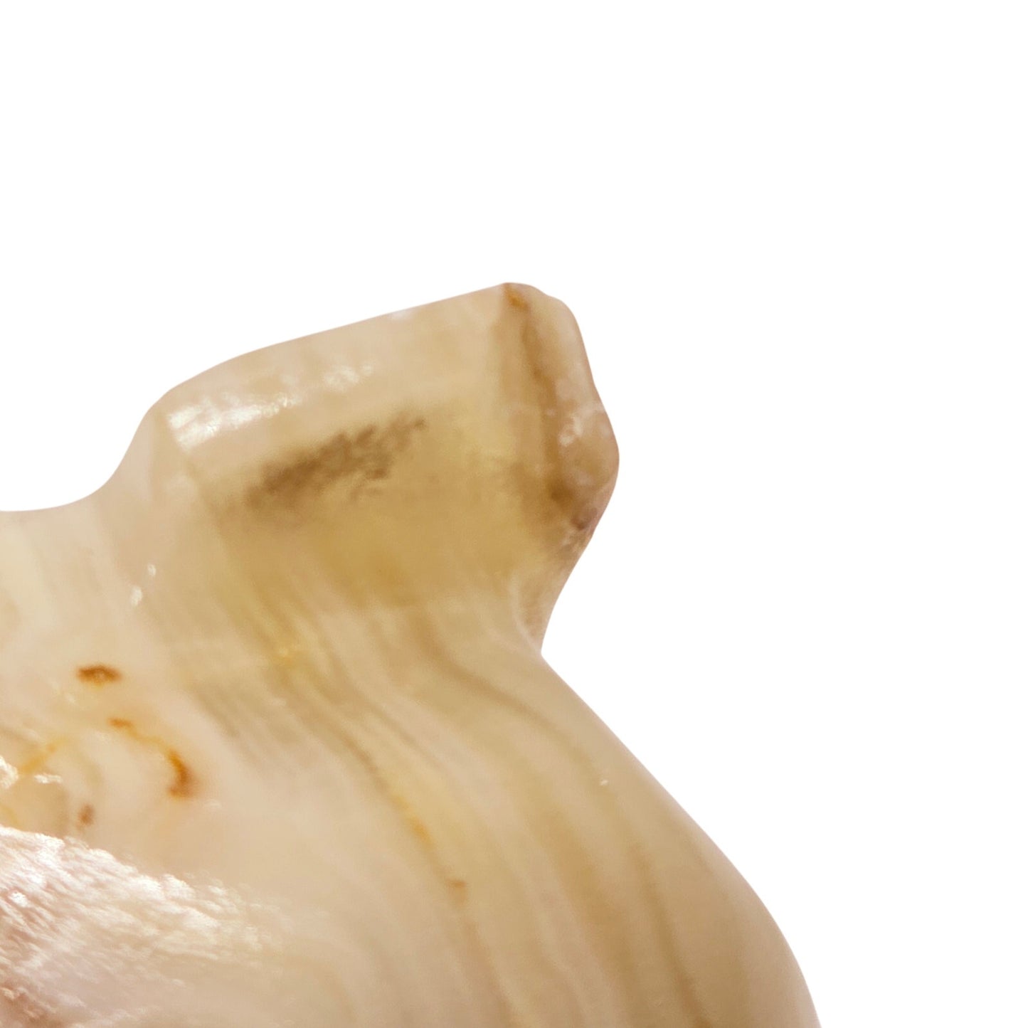 AS IS Hand Carved Onyx Seal Figurine, Vintage Sea Lion Natural Stone