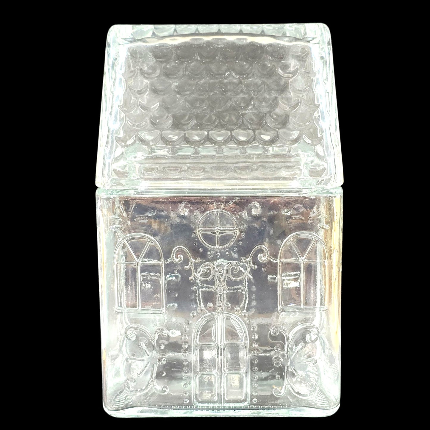 Glass House Cookie Jar Target Bullseye Playground Canister Gingerbread House