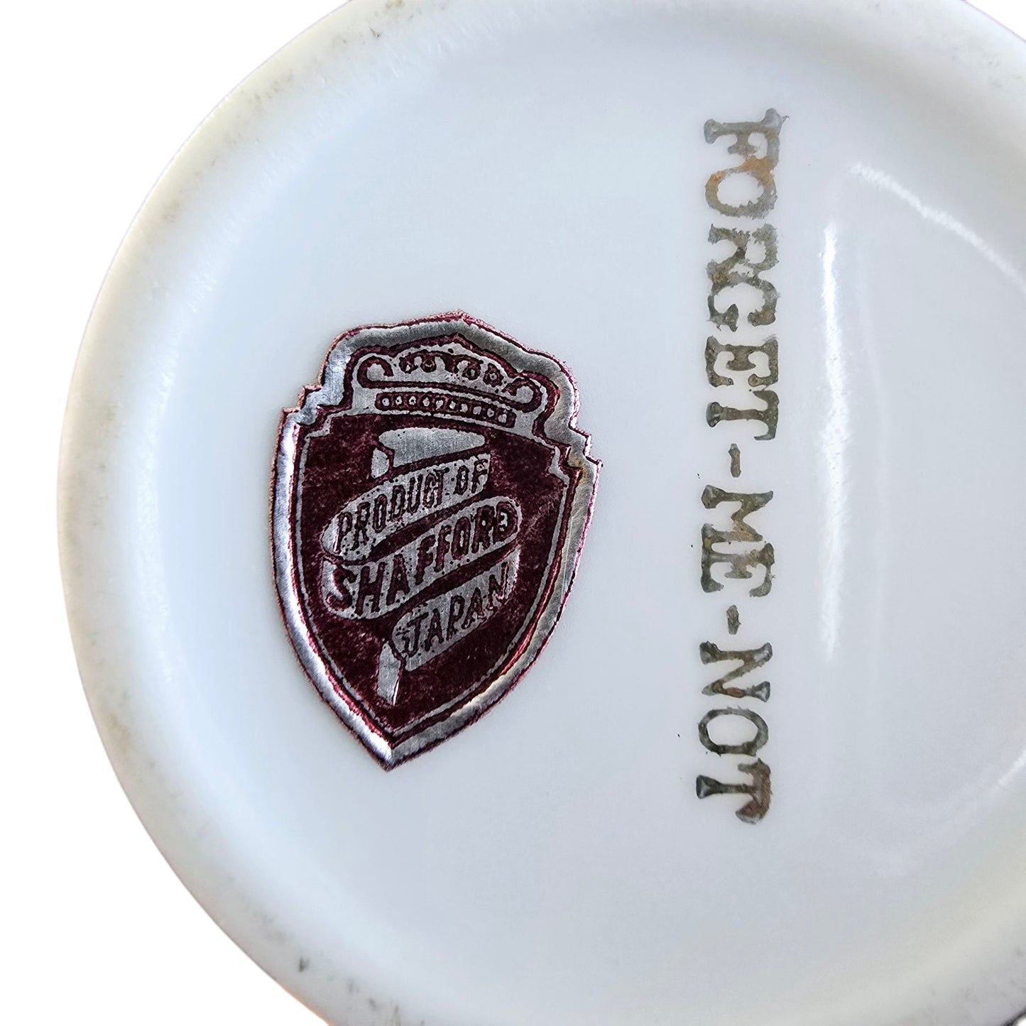 Vintage Shafford Forget Me Not Salt Shaker Hat Pin Display