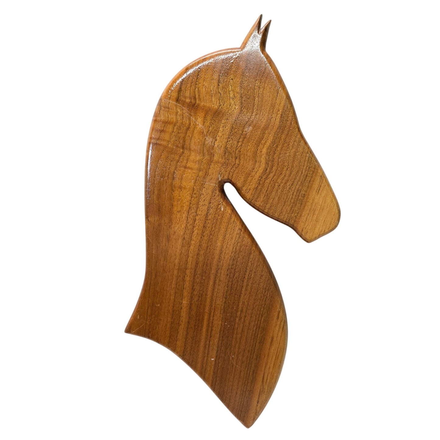 Vintage Hand Carved Wooden Horse Silhouette Hobby Piece