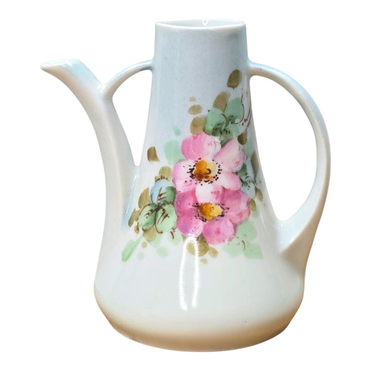 Vtg Bavaria Floral Creamer Pitcher Cottagecore European Farmhouse Germany