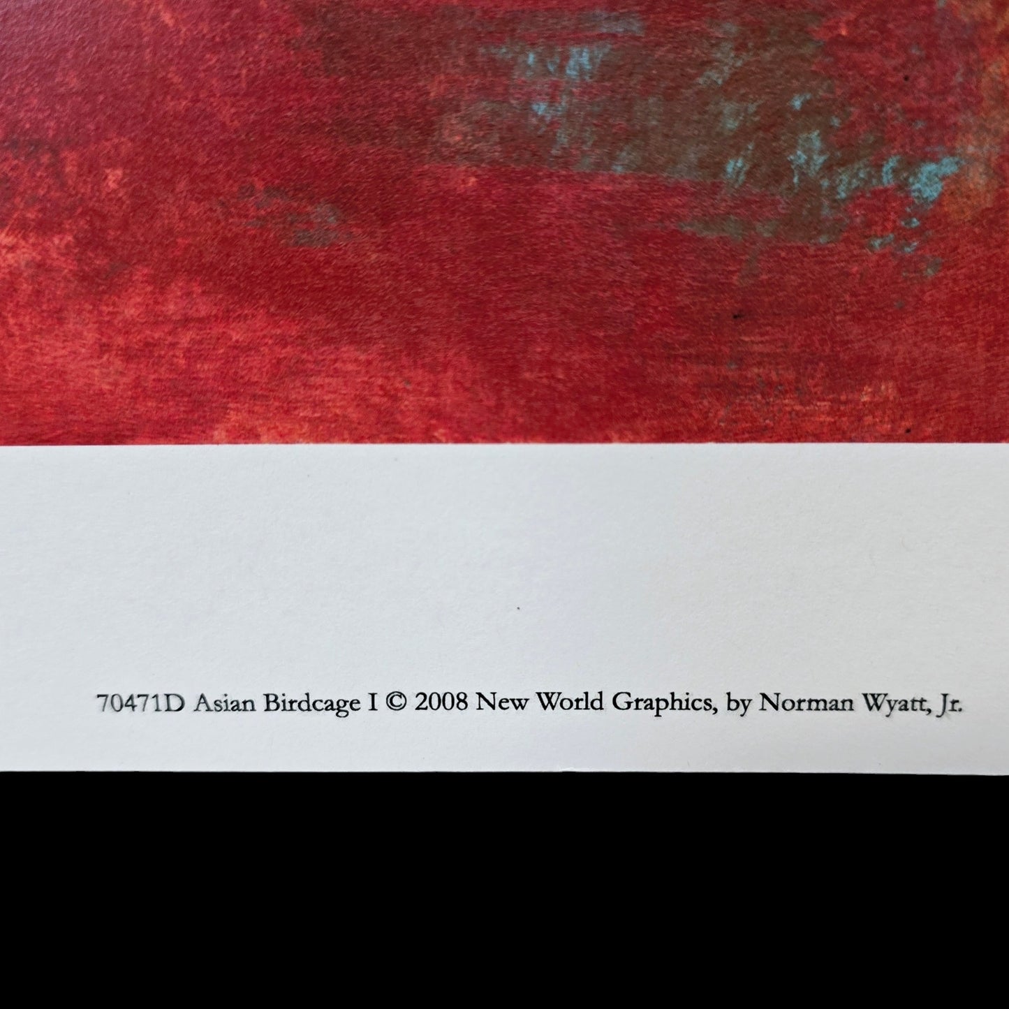 Two 16x12 Butterfly Art Prints: "Asian Birdcage I and II, 2008 New World Graphics by Norman Wyatt, Jr.