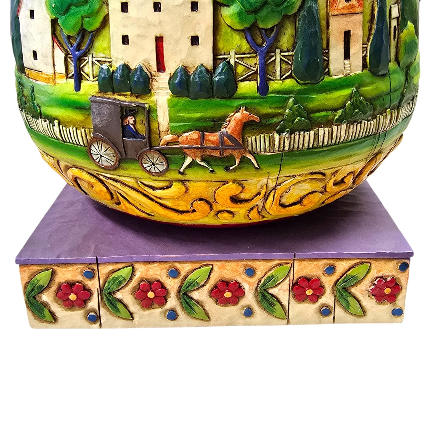 "Welcome All" Pineapple Jim Shore Heartwood Creek Folk Art 2006 Model 4007666