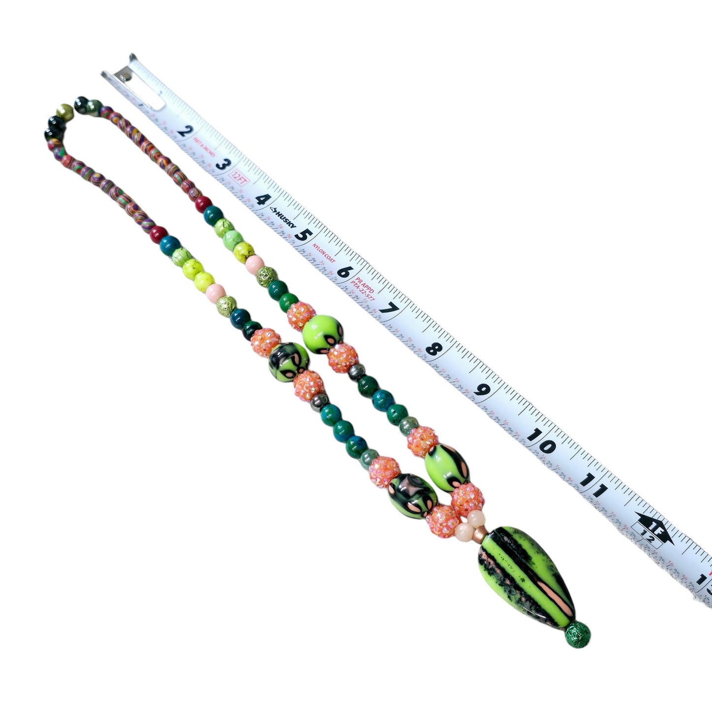 * Colorful Hand-Crafted Stretch Beaded Necklace