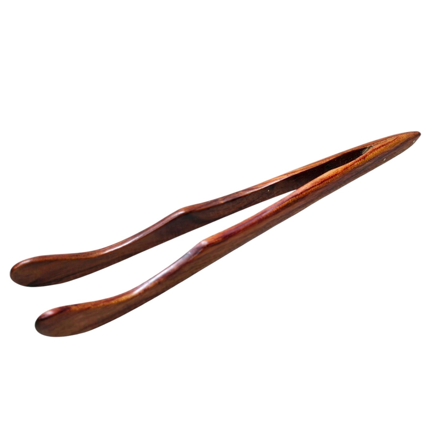 Gongfu Tea Wooden Tea Utensil Set with Brass and Copper Inlay