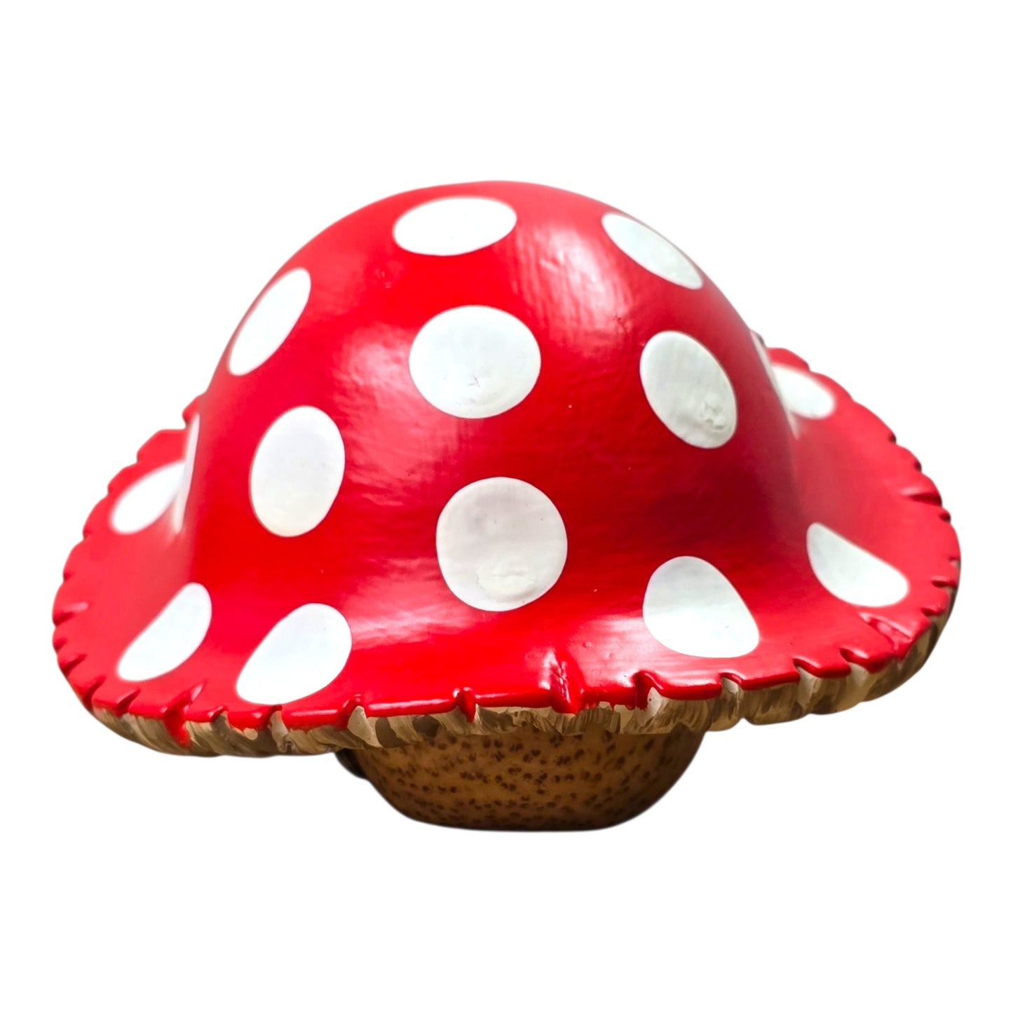 DCUK Wooden Hedgehog Mushroom Toadstool Cap Hand Carved Painted Figurine