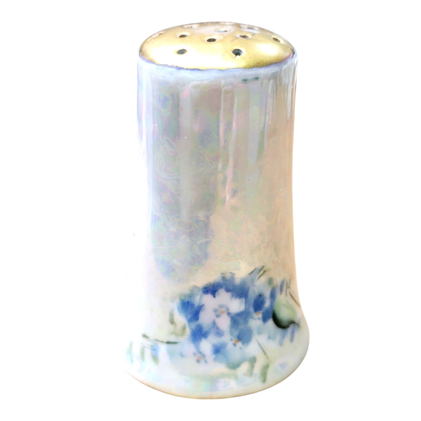 Blue Floral Iridescent Luster 1 of 2 LIVE-CRAFTED SHAKER + 3 PINS Join me LIVE to give Input, or Give me Creative Freedom! Flower