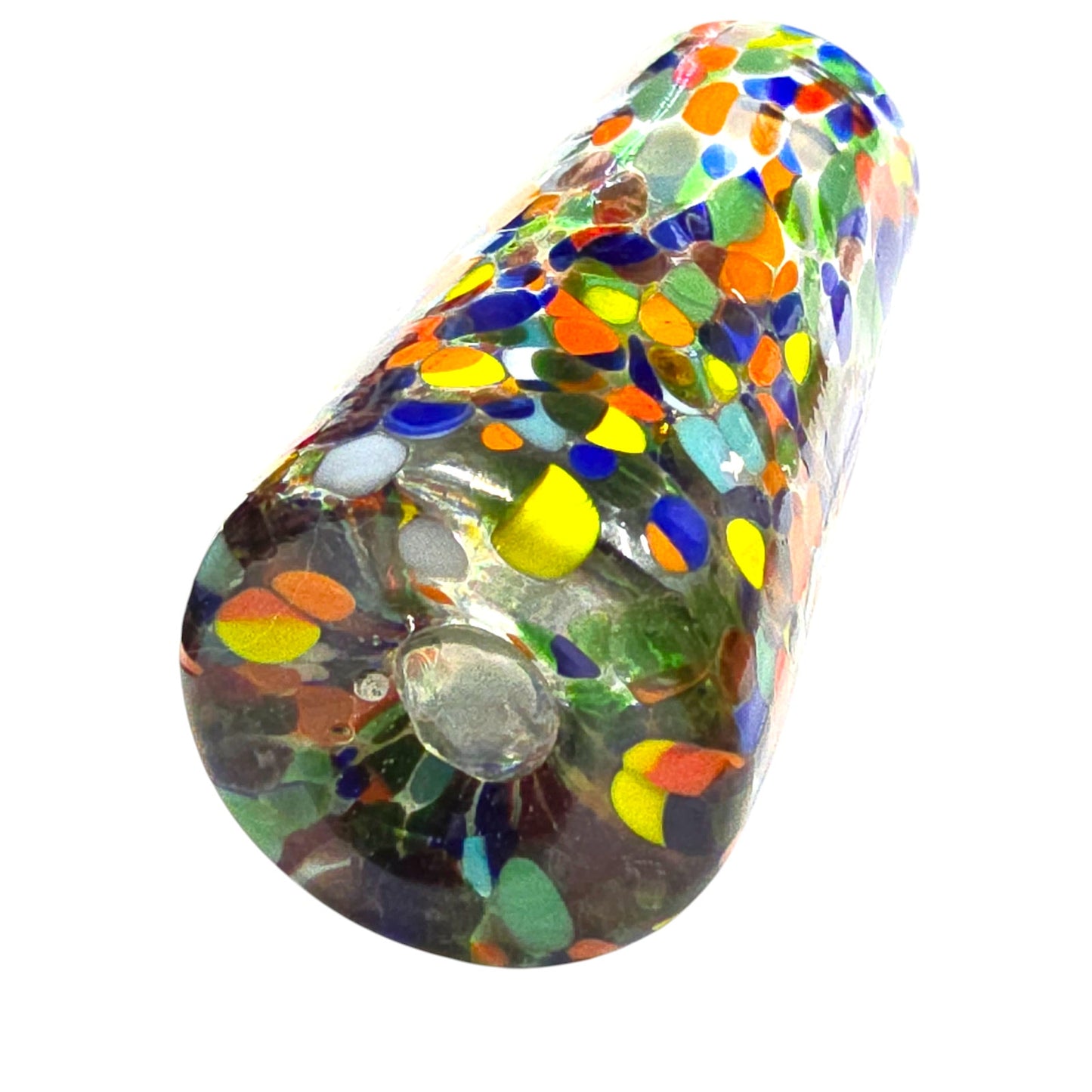 Single Handblown Confetti Glass Shot Glass, 4"