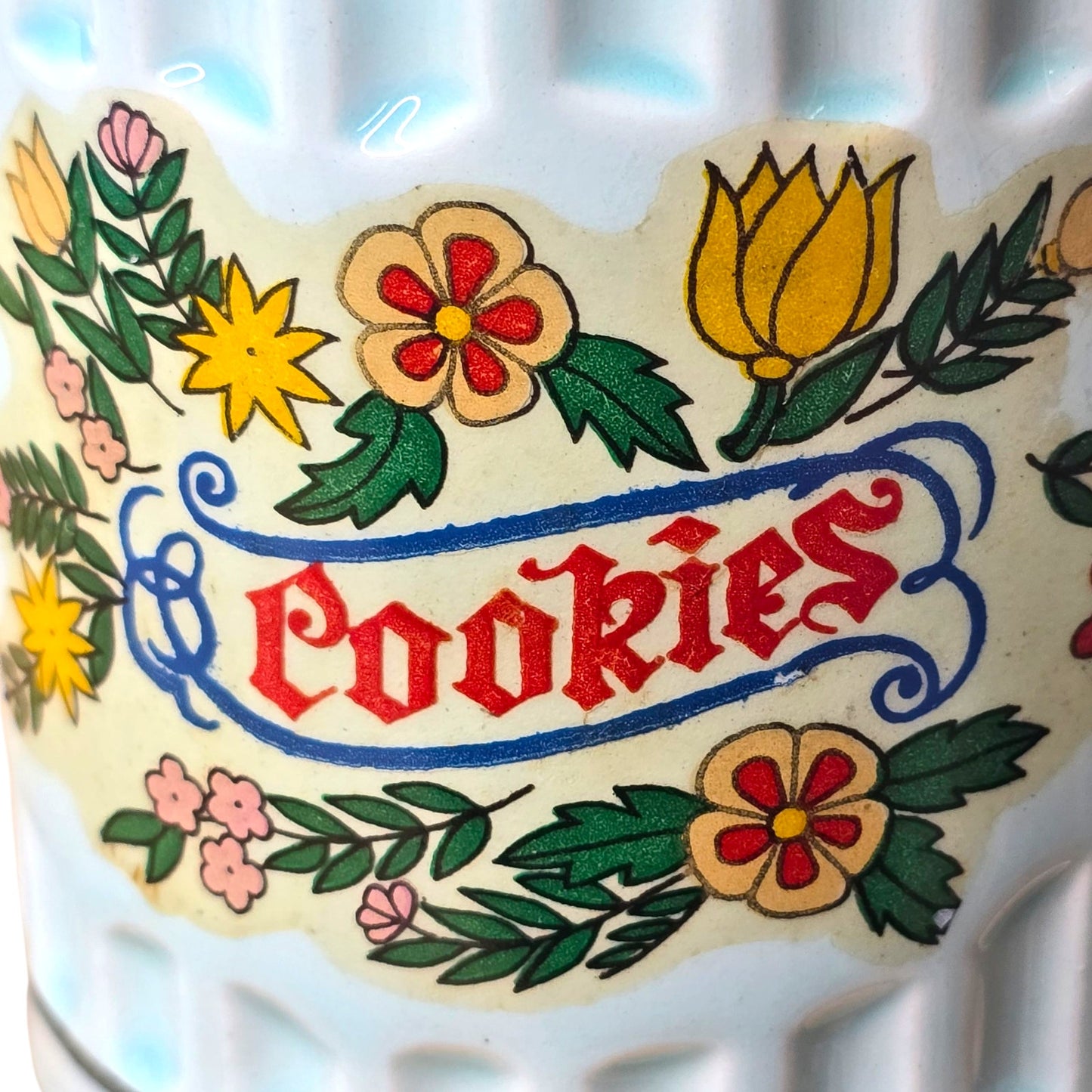 Vtg Wyatt Dunagan Williams Ceramic Cookie Jar Coin Bank Floral 5.5" WDW Japan