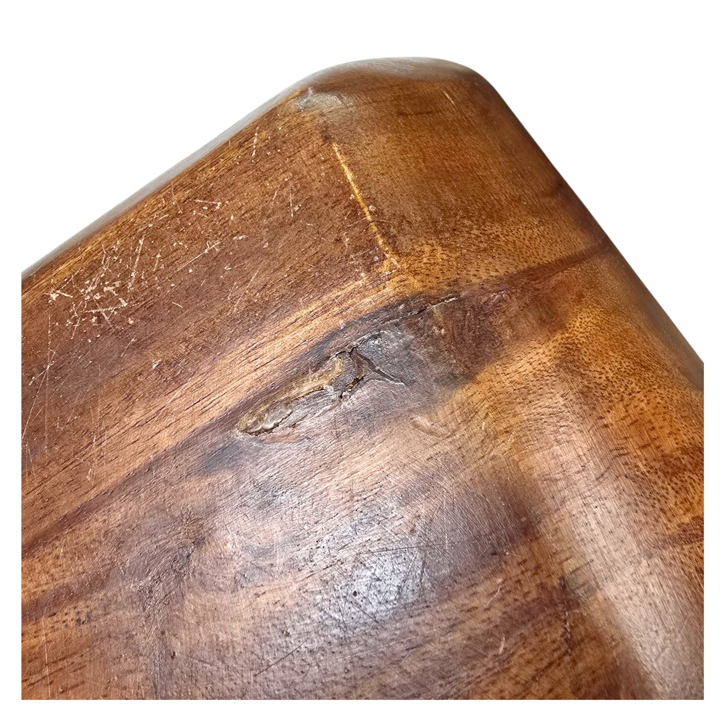 Vintage Square-Shaped Serving Bowl, Wooden Salad Bowl / Serving Tray