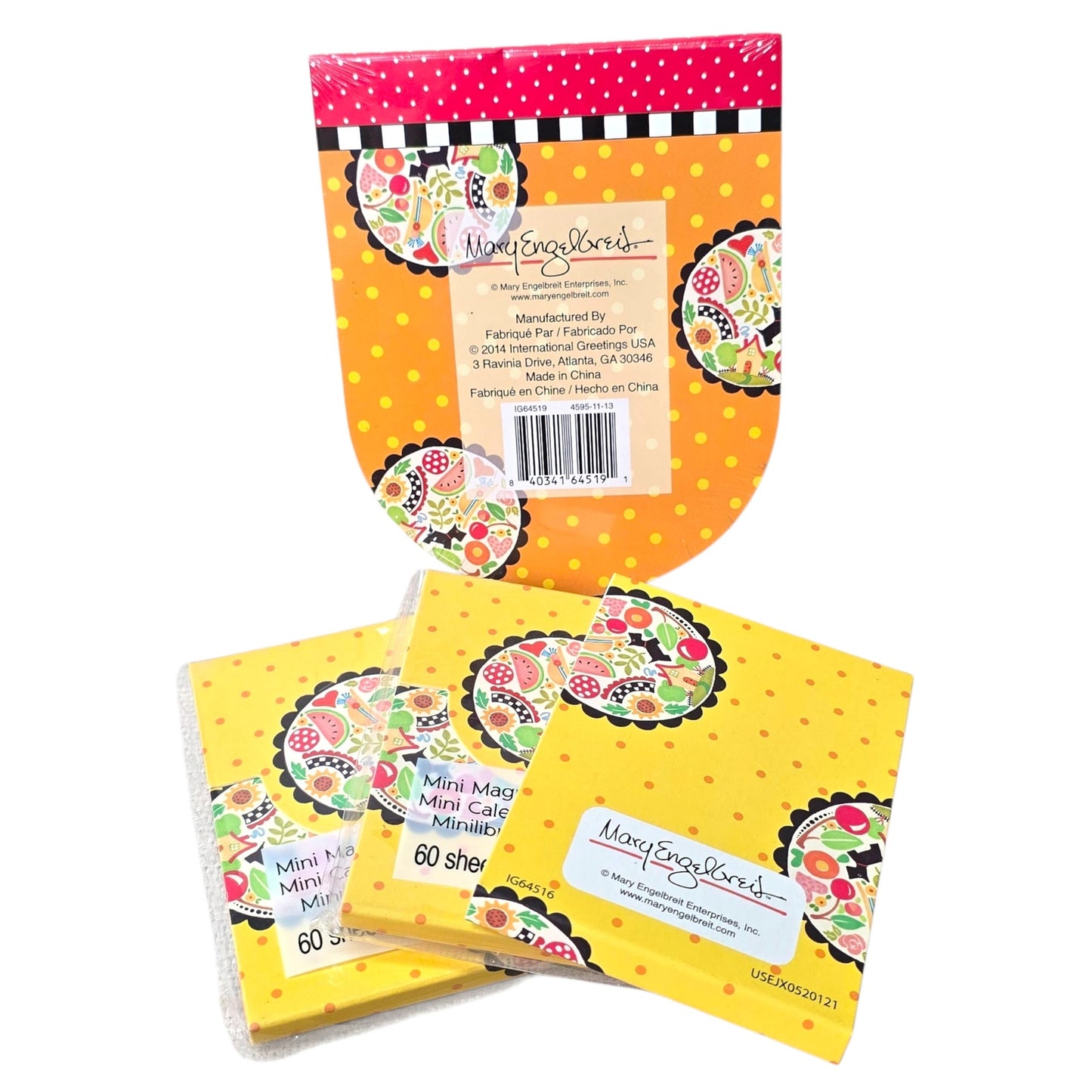 Mary Engelbreit Notepad LOT In ME Tin Box All New Giftable
