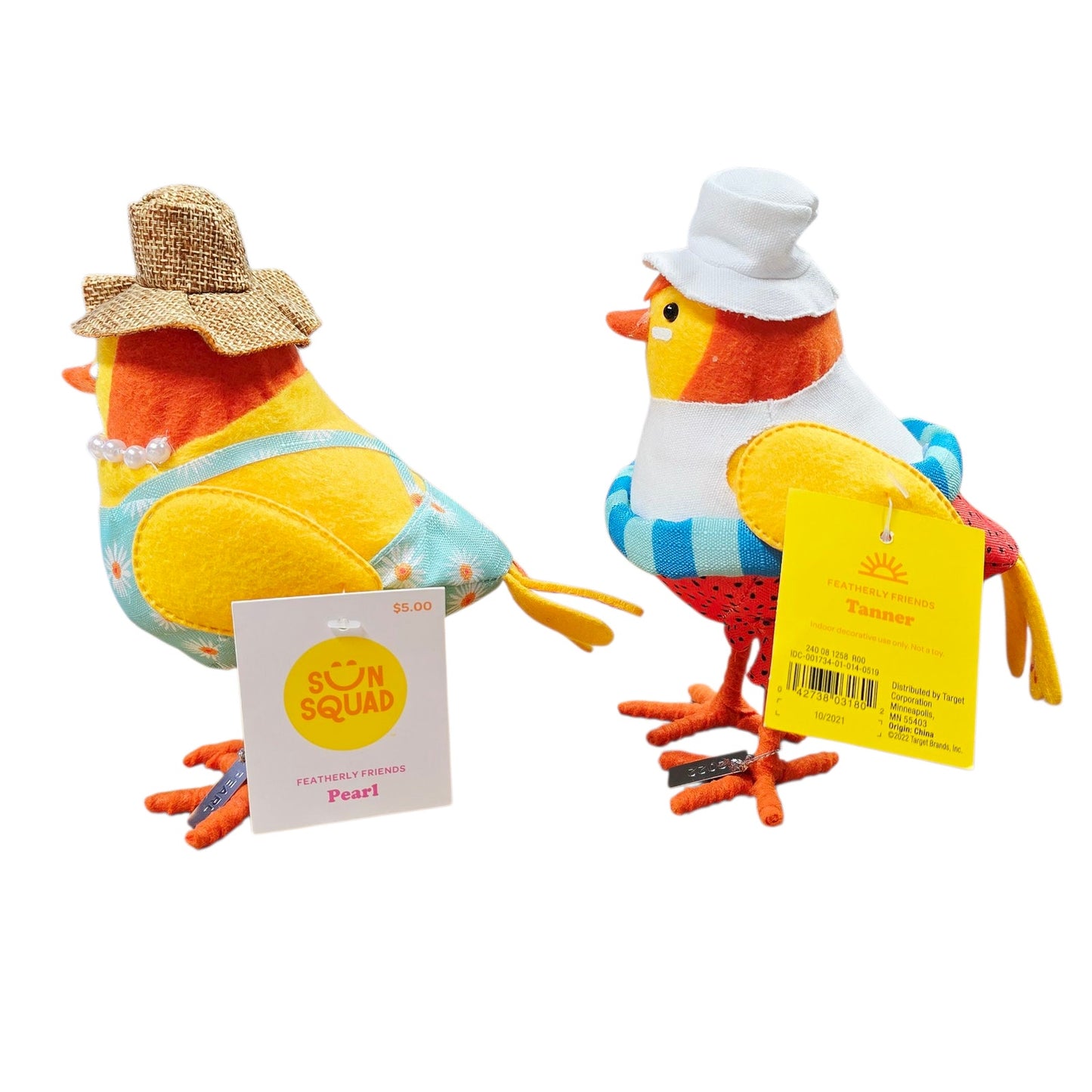 Target Bird Featherly Friends Lot of 2 Sun Squad Pearl Tanner 2022