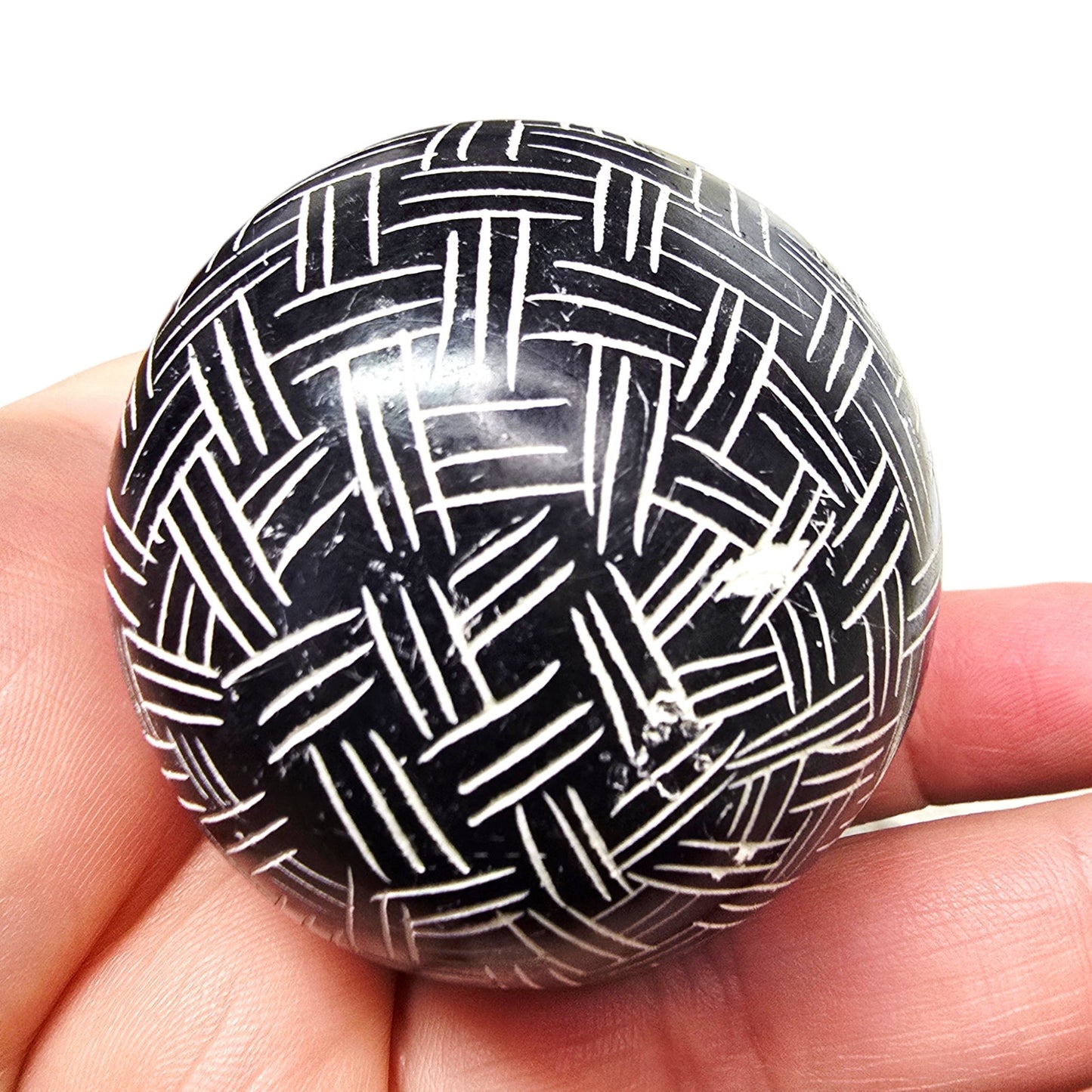 4 Hand Carved African Kisii Soapstone Eggs Kenya Decorative Stone Paperweights