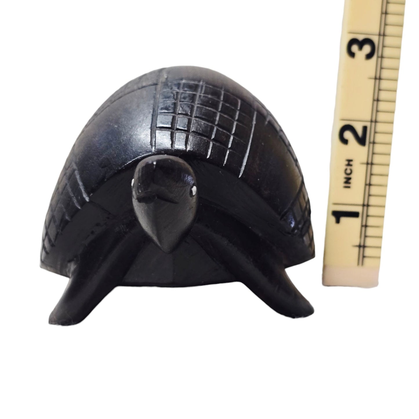 (Reserved for Customer) Hand-Carved Ironwood Turtle Figurine Dark Brown Folk Art Home Décor