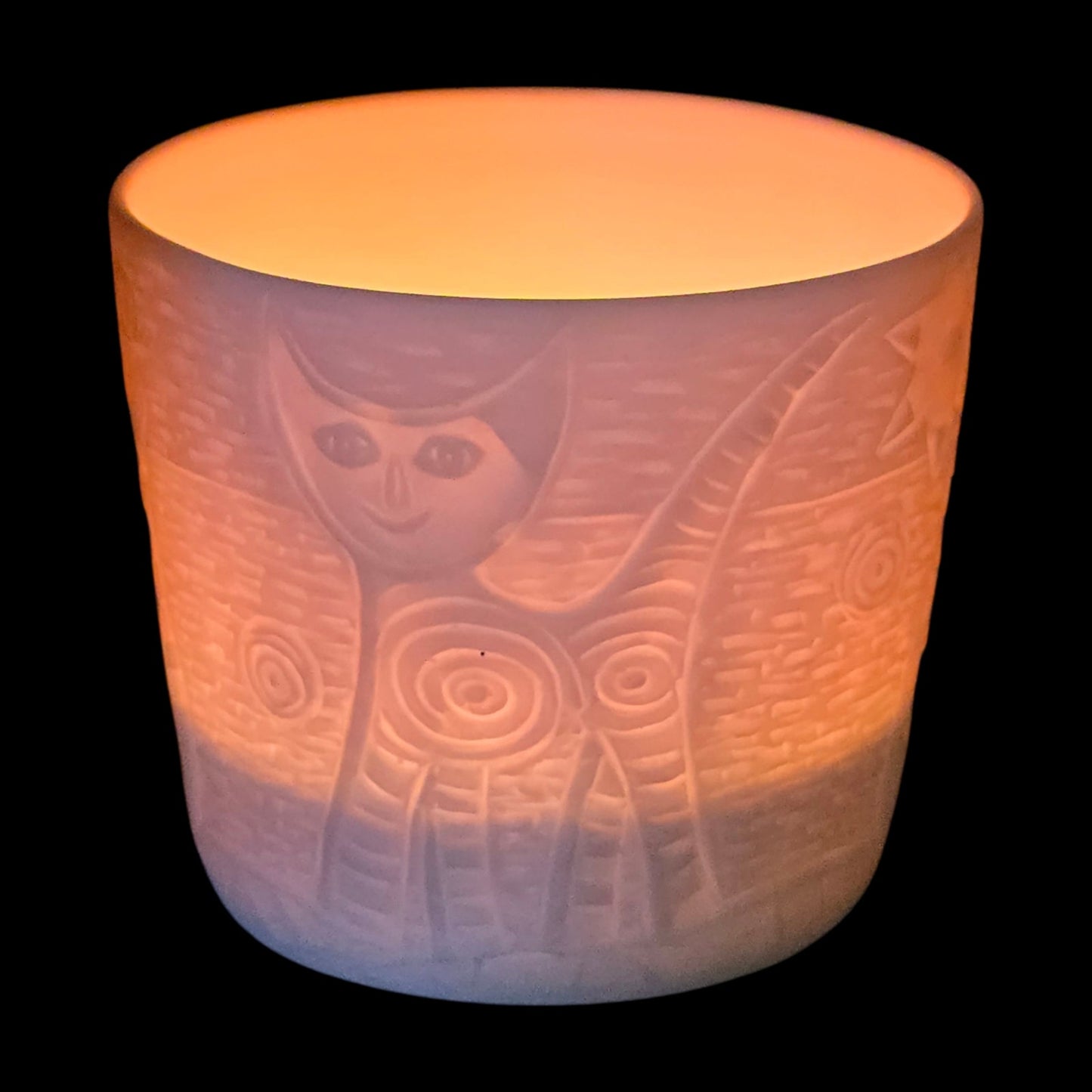 Hellmann-Versand Starlight Lithopane Glowing Kitty Cats Tealight Votive 0812
