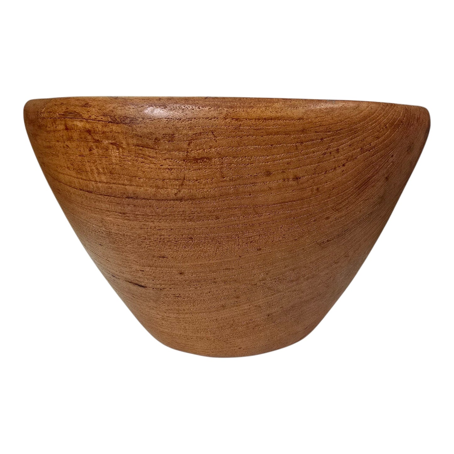 3 Pc Vintage Wooden Salad Bowl with Tongs marked Kamani Woods