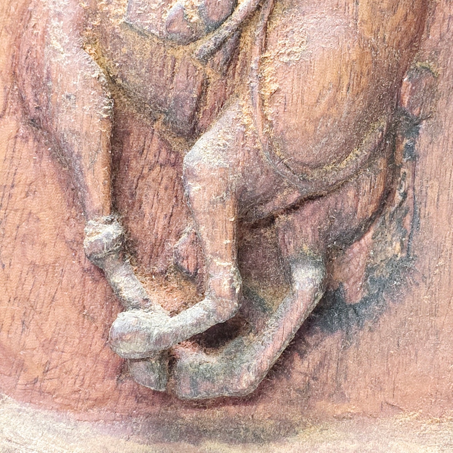 Vintage Rustic 1960's Ethiopian Wooden Horse and Rider in Motion Plaque Hand Carved