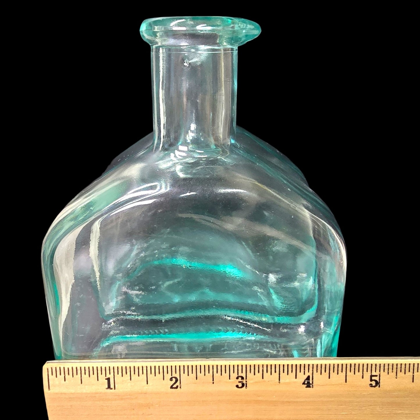 Pair Italian Glass Bottles Italy 500 ml Recycled Glass Apothecary Farmhouse Boho