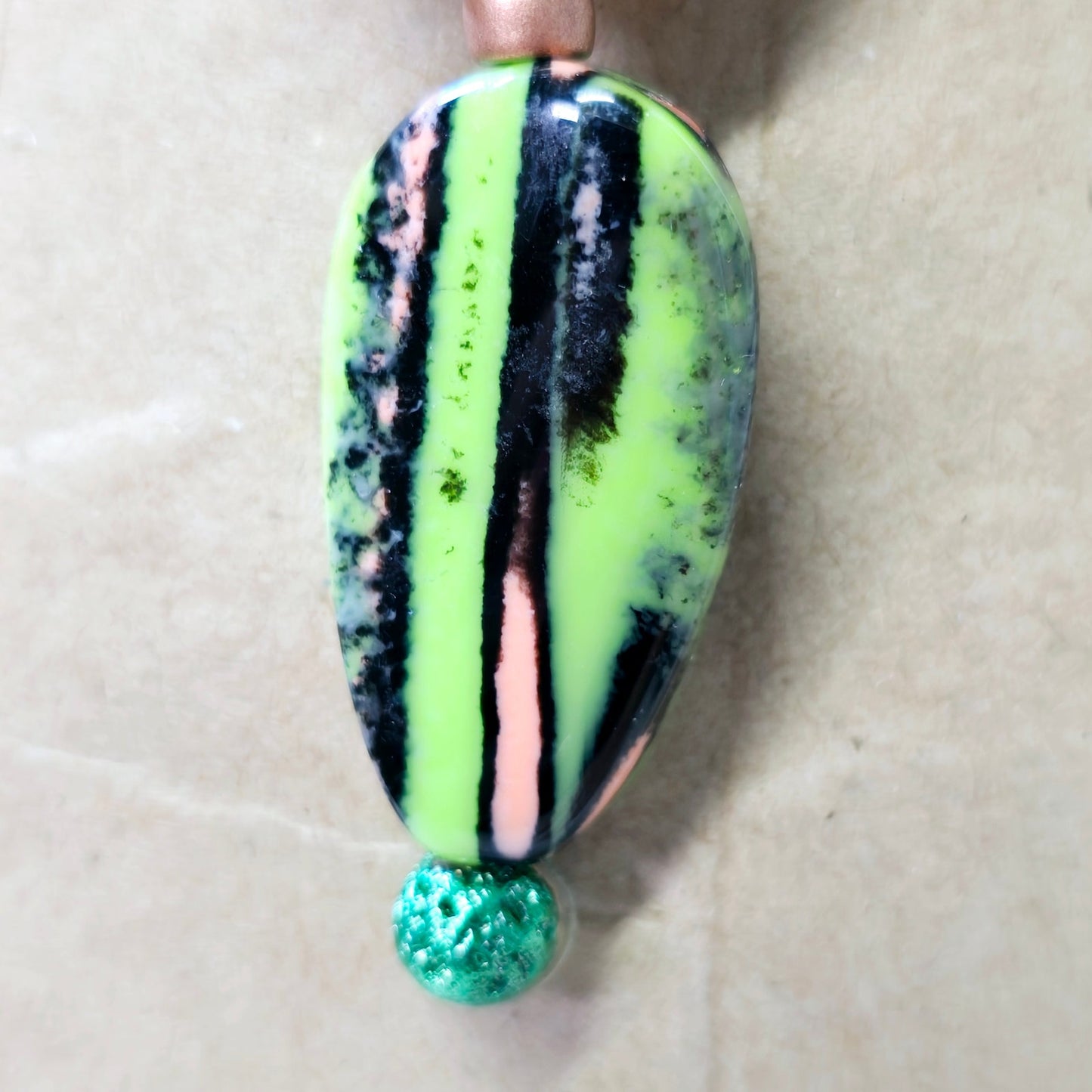 * Colorful Hand-Crafted Stretch Beaded Necklace