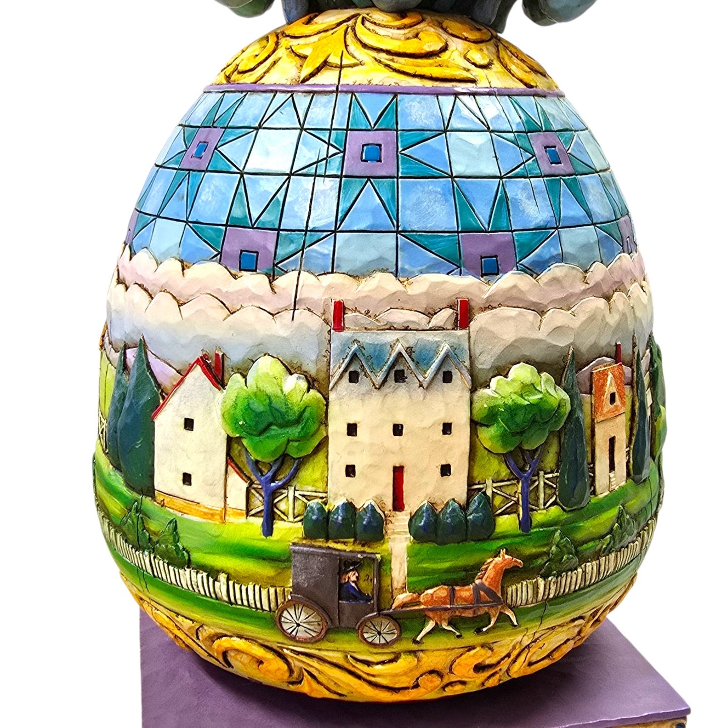 "Welcome All" Pineapple Jim Shore Heartwood Creek Folk Art 2006 Model 4007666
