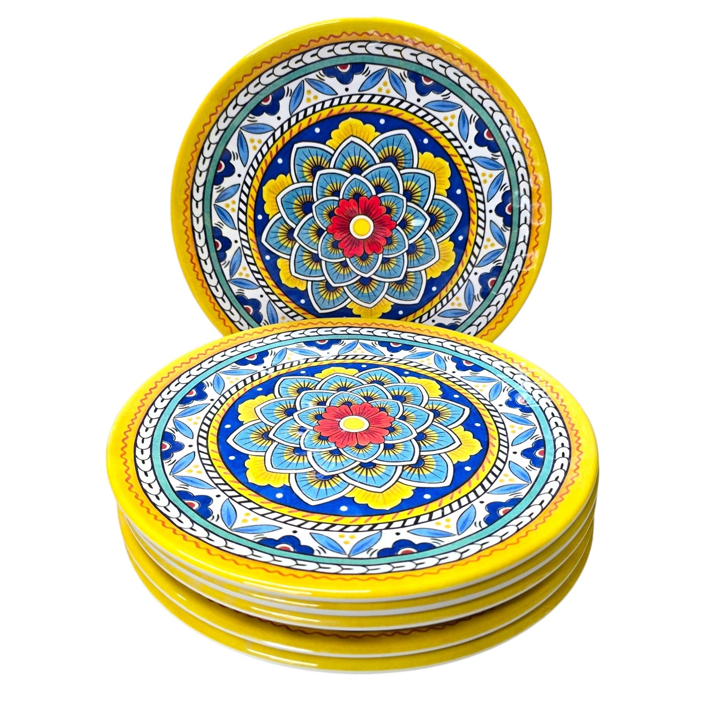 Set of 6 "Talavera by Nancy Green" Melamine Plates 9" by Certified International