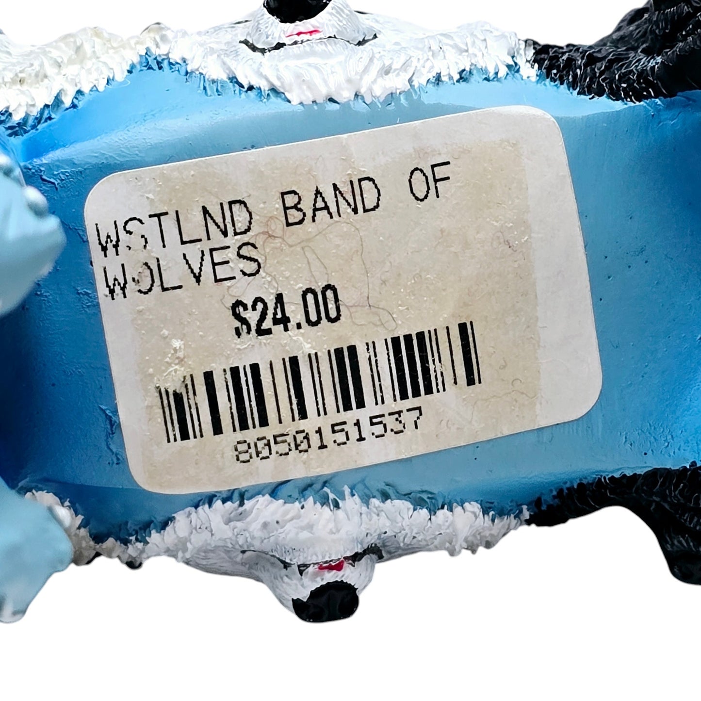 Vintage Westland Band of Wolves Figurine, Blue Wolf Figurine