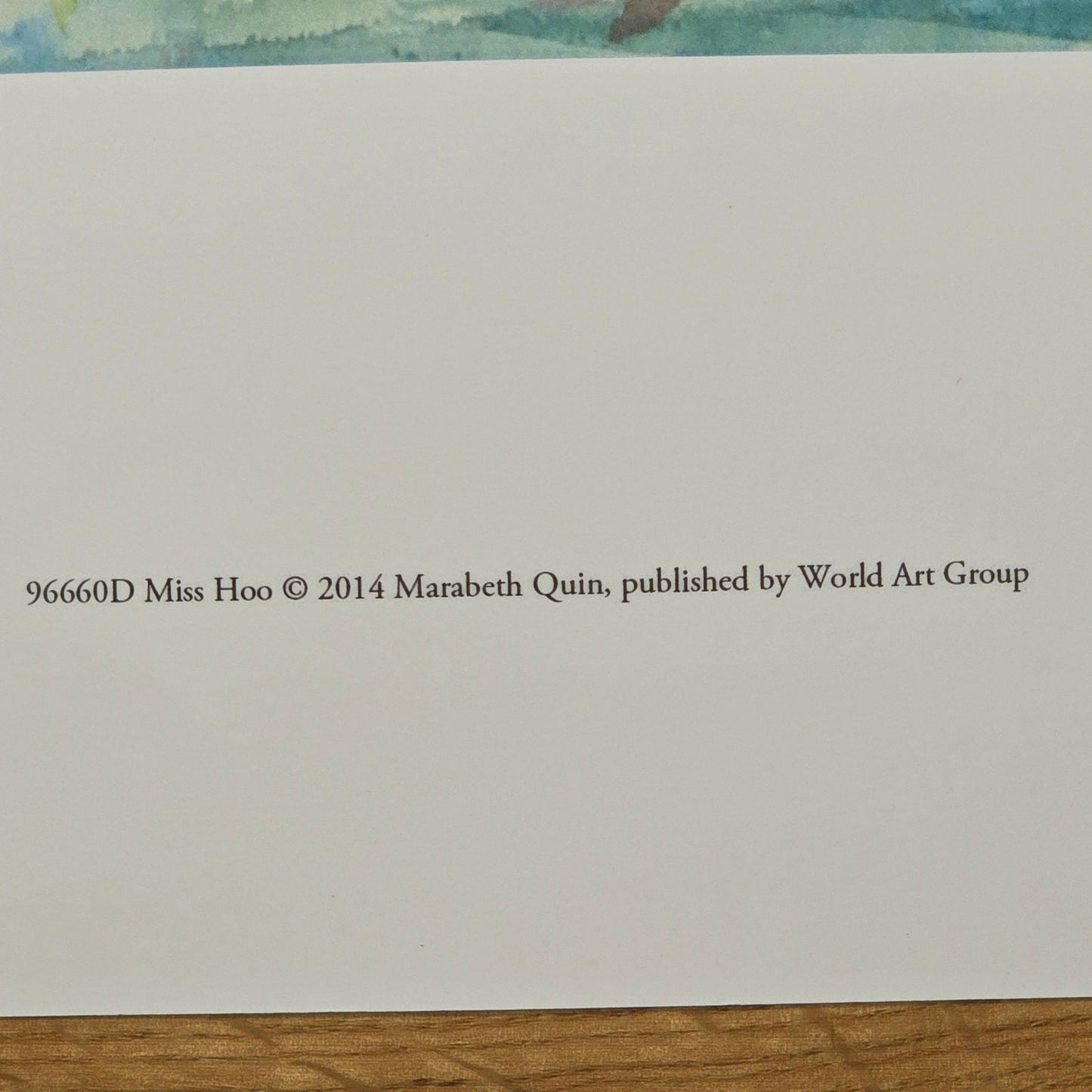 Two 16x12 Owl Bird Art Prints: Mr. Hoo & Miss Hoo, Marabeth Quin, World Art Group