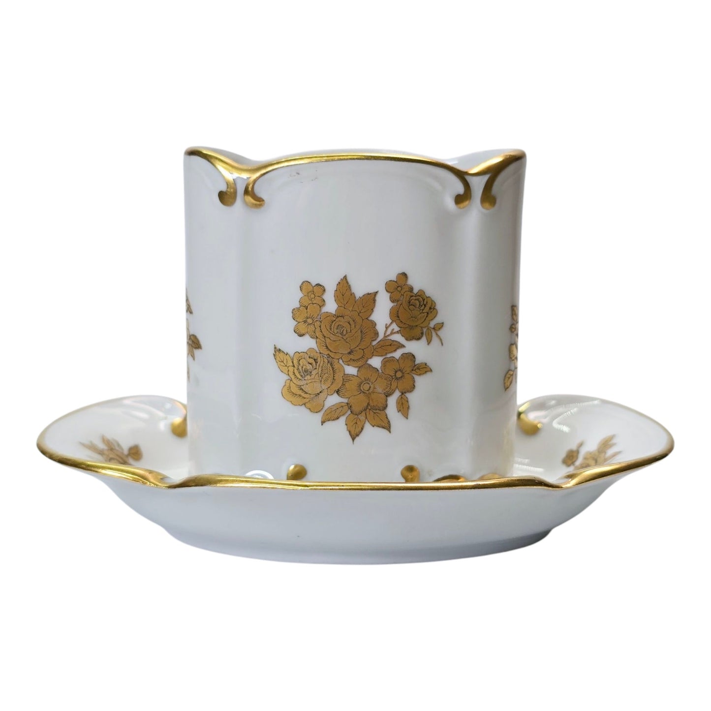 East Germany Von Kenneberg Porcelain Cigarette Holder and Dish