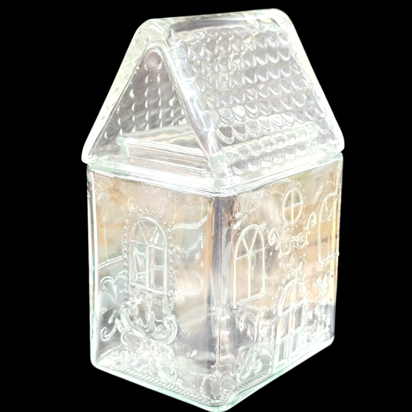 Glass House Cookie Jar Target Bullseye Playground Canister Gingerbread House
