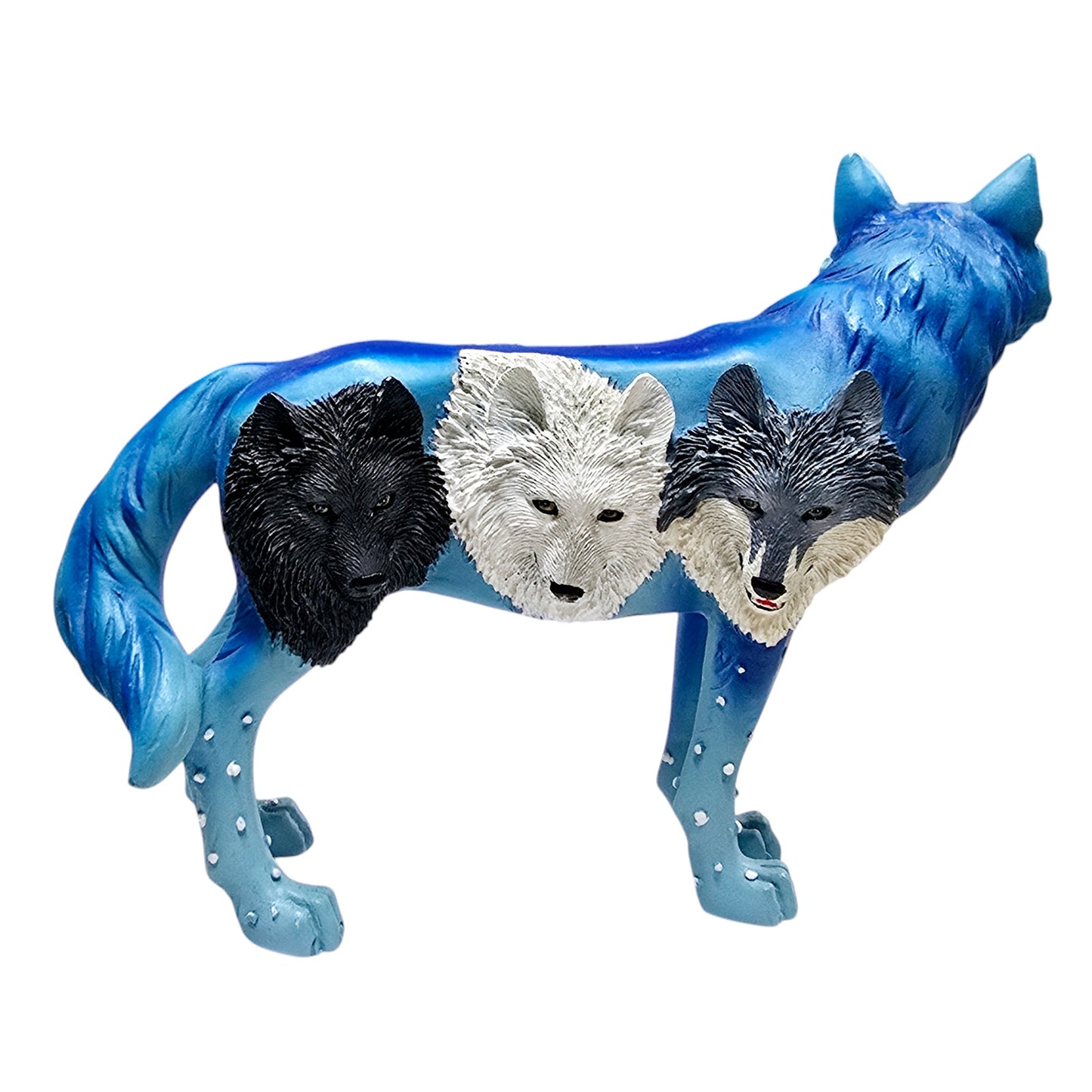 Vintage Westland Band of Wolves Figurine, Blue Wolf Figurine