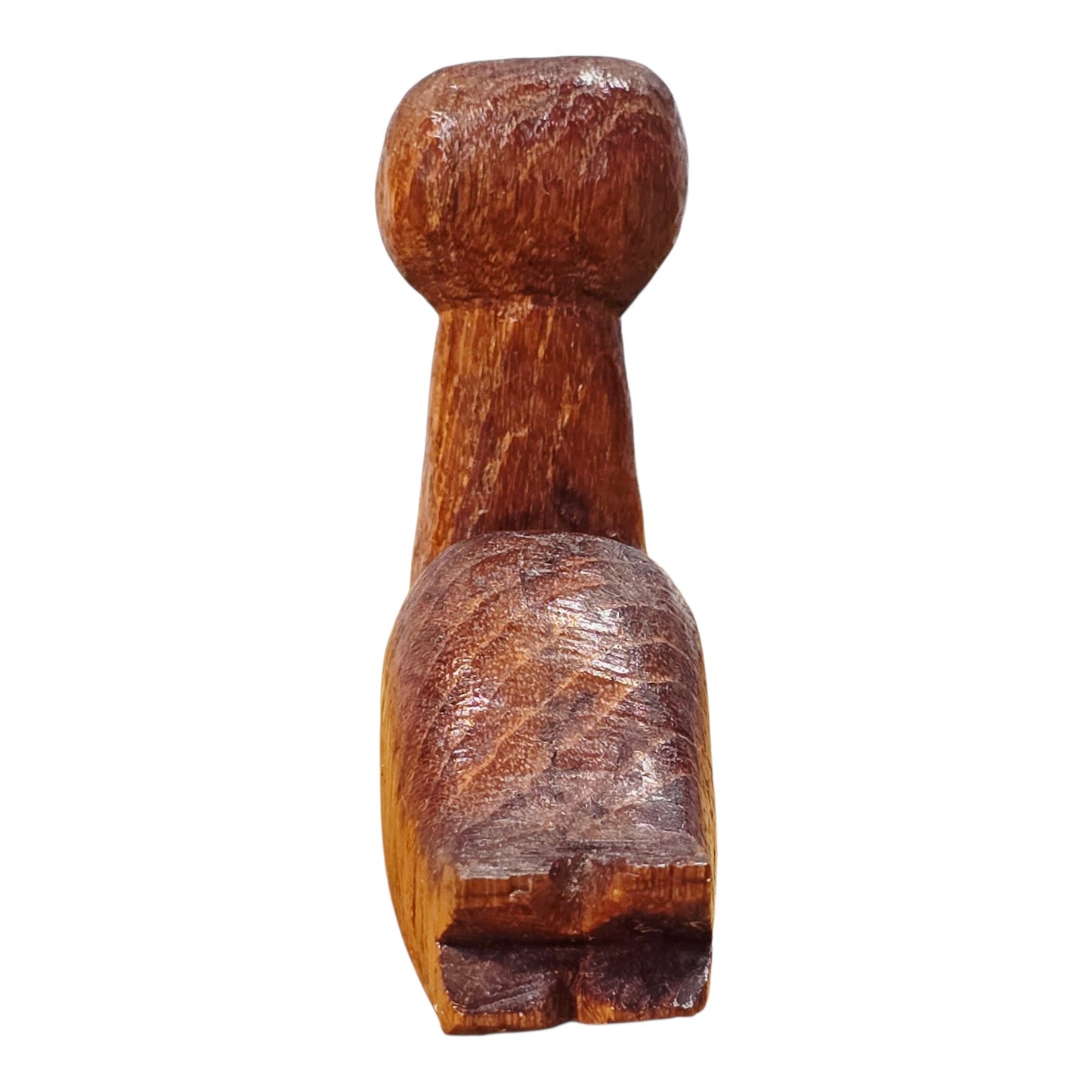 Vintage Hand Carved Wooden Bird Figurine Small 3.5" Folk Art Animal