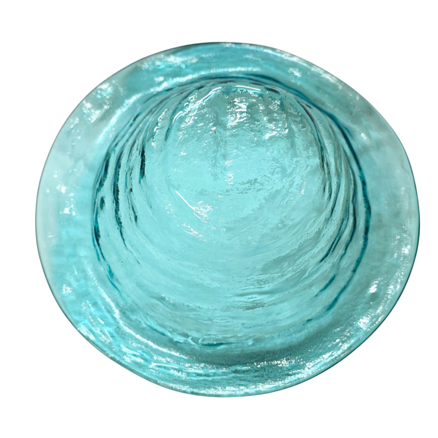 Annieglass Oval Platter, Leaf Dish Handcrafted Artisan Glass Made in USA, Textured Ribbed Glass