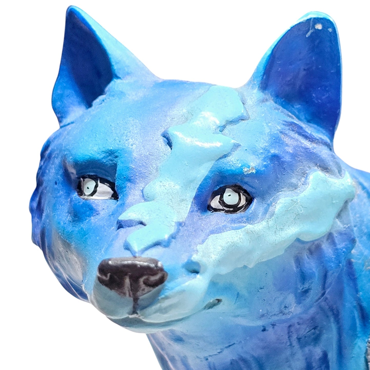 Vintage Westland Band of Wolves Figurine, Blue Wolf Figurine