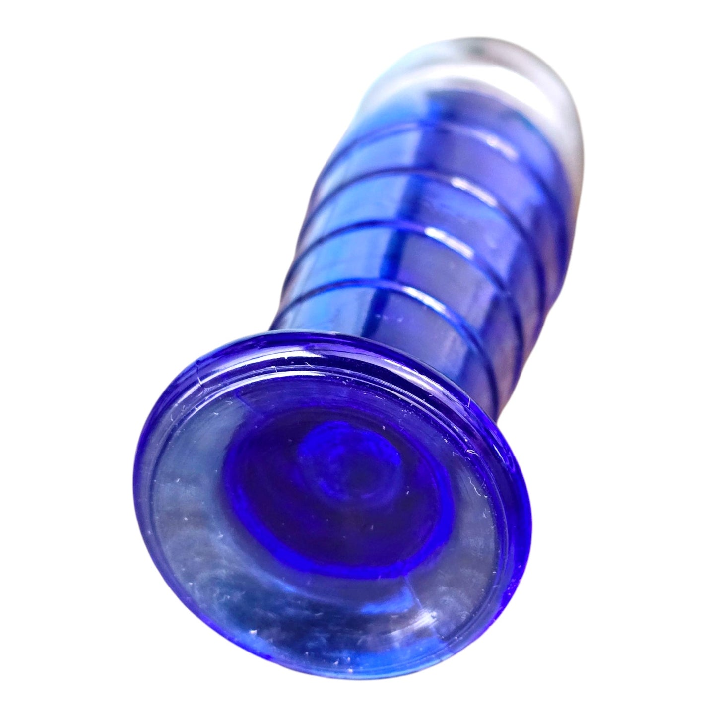 Hazel Atlas Cobalt Blue Art Deco LIVE-CRAFTED SHAKER + 3 PINS Join me LIVE to give Input, or Give me Creative Freedom!