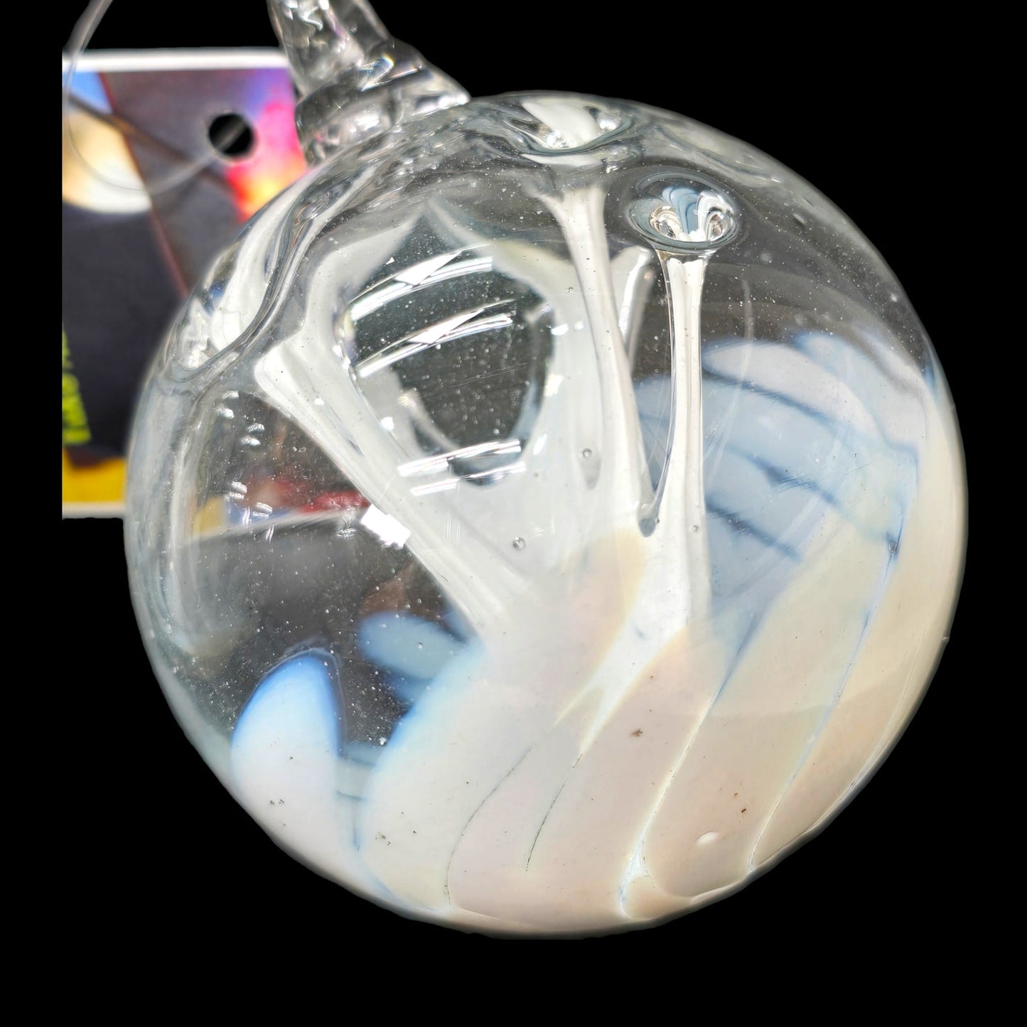 Set of 3 Luke Adams Hand-Blown "Wish" Ball Ornaments