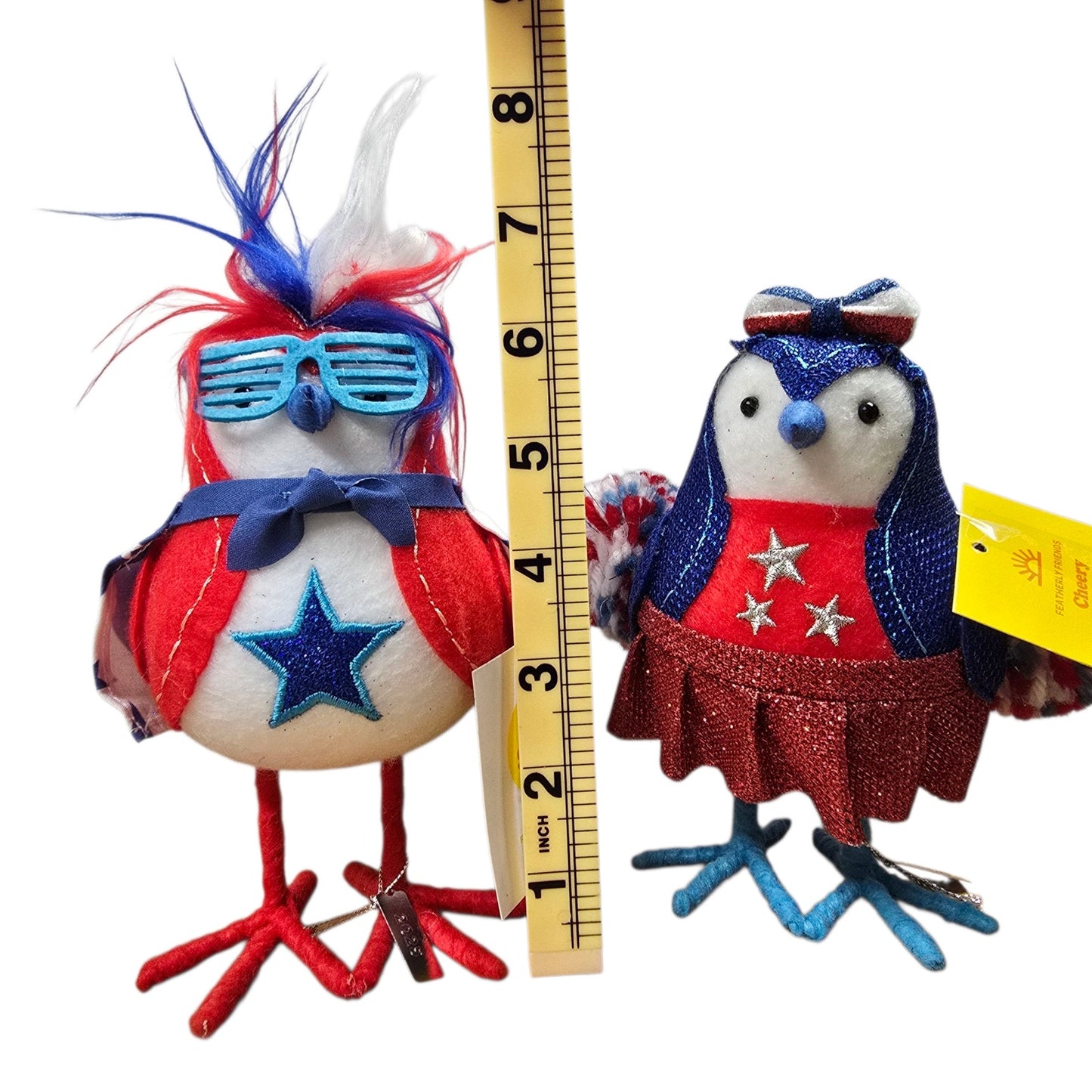 (For Customer) Set of 2 Patriotic Sun Squad Birds: Cheery and Hero 2015 Target Birds