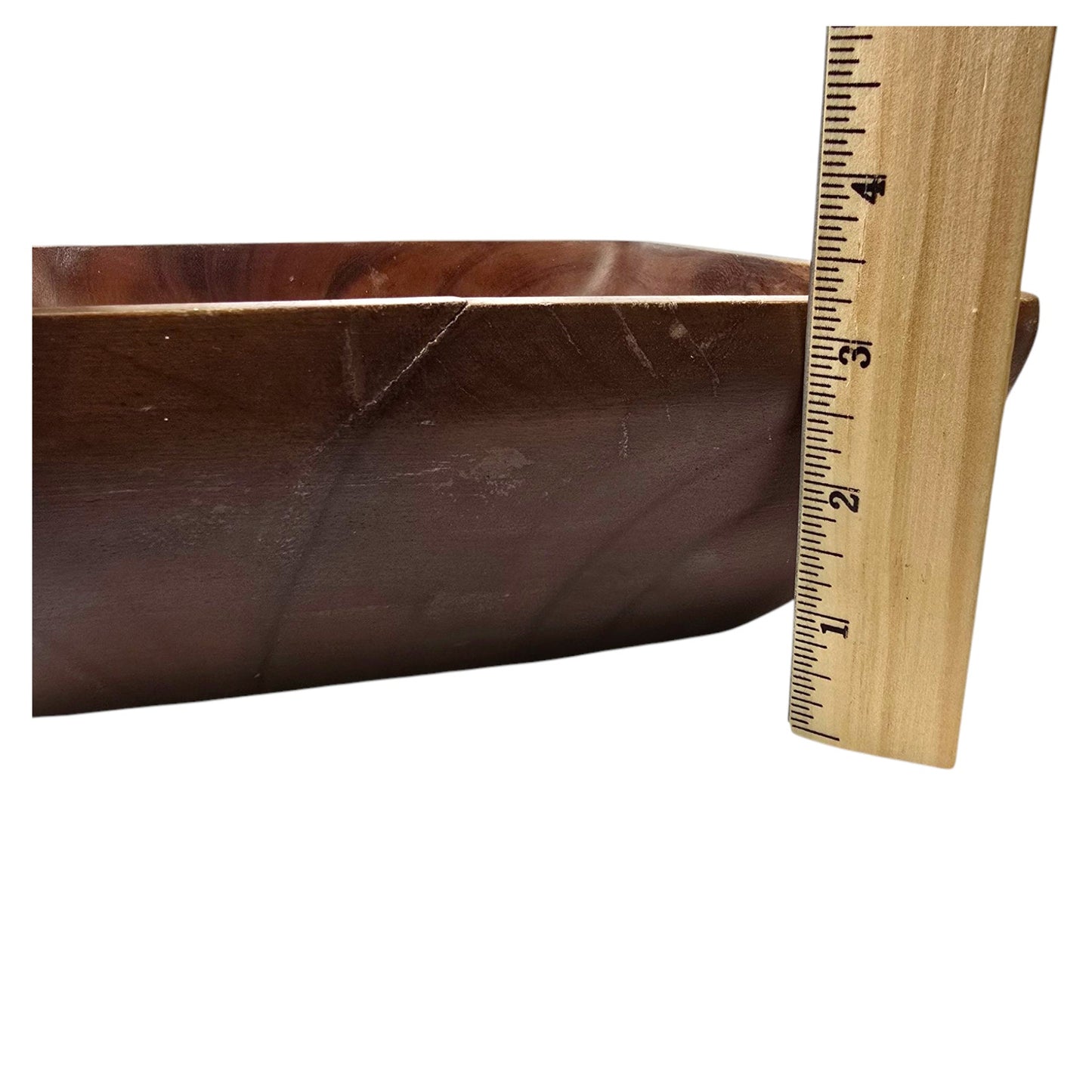 Vintage Square-Shaped Serving Bowl, Wooden Salad Bowl / Serving Tray
