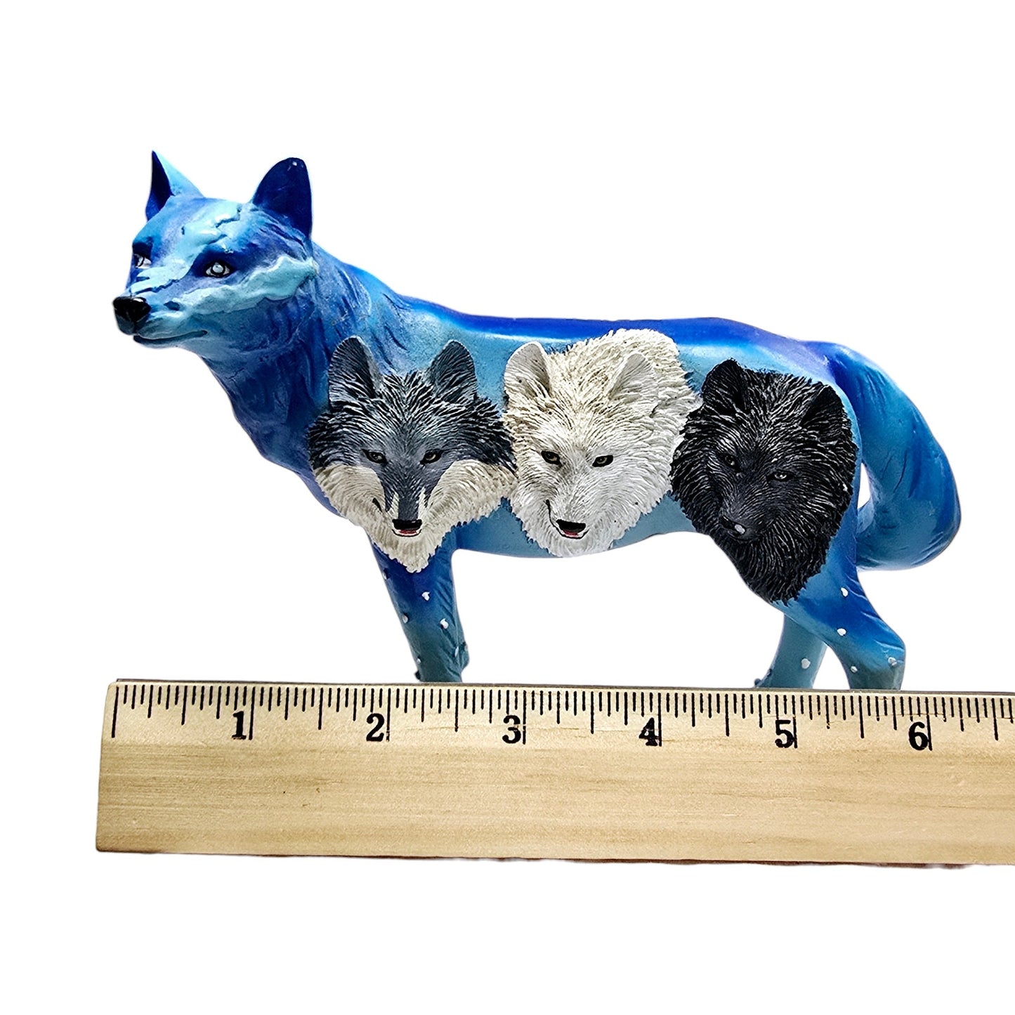 Vintage Westland Band of Wolves Figurine, Blue Wolf Figurine