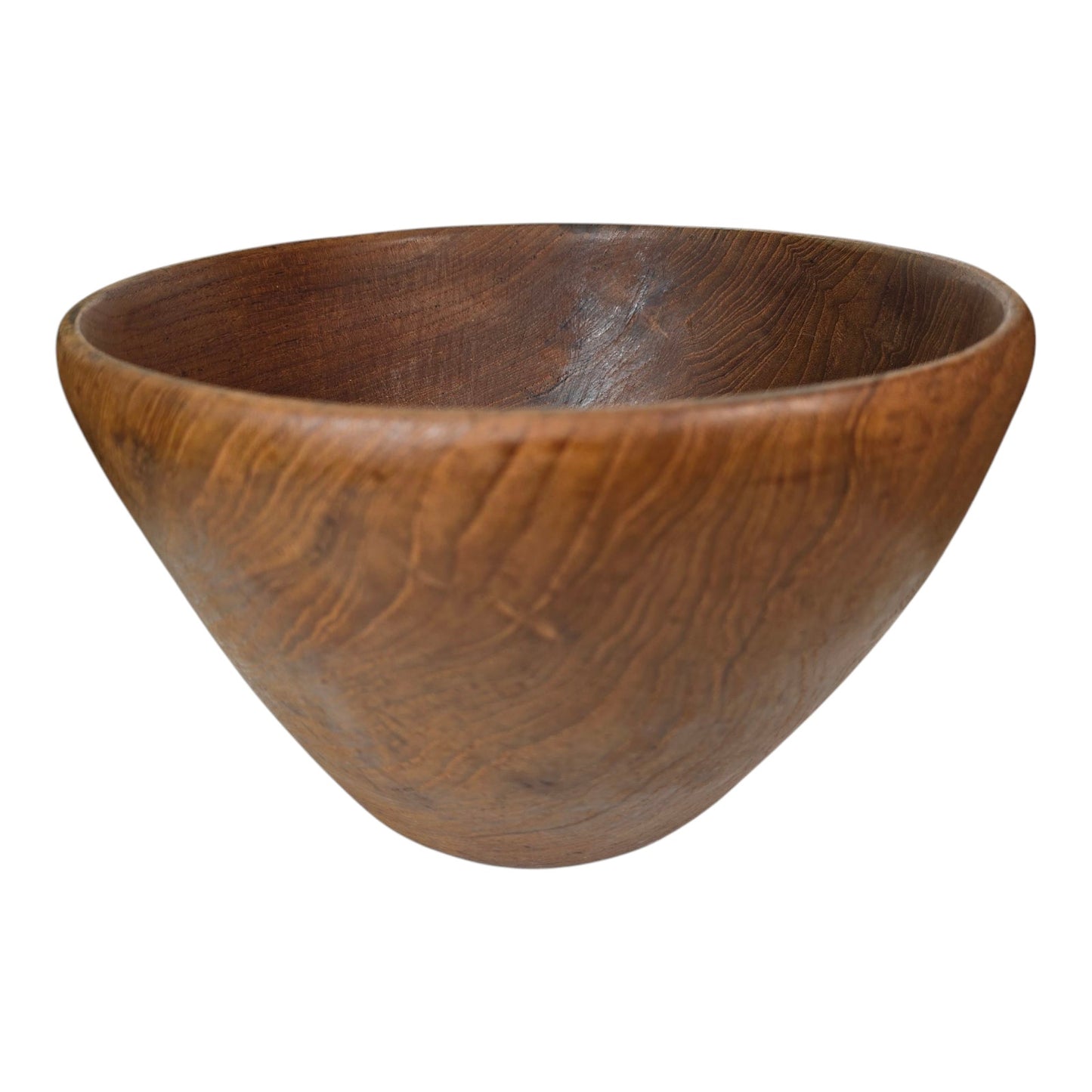3 Pc Vintage Wooden Salad Bowl with Tongs marked Kamani Woods