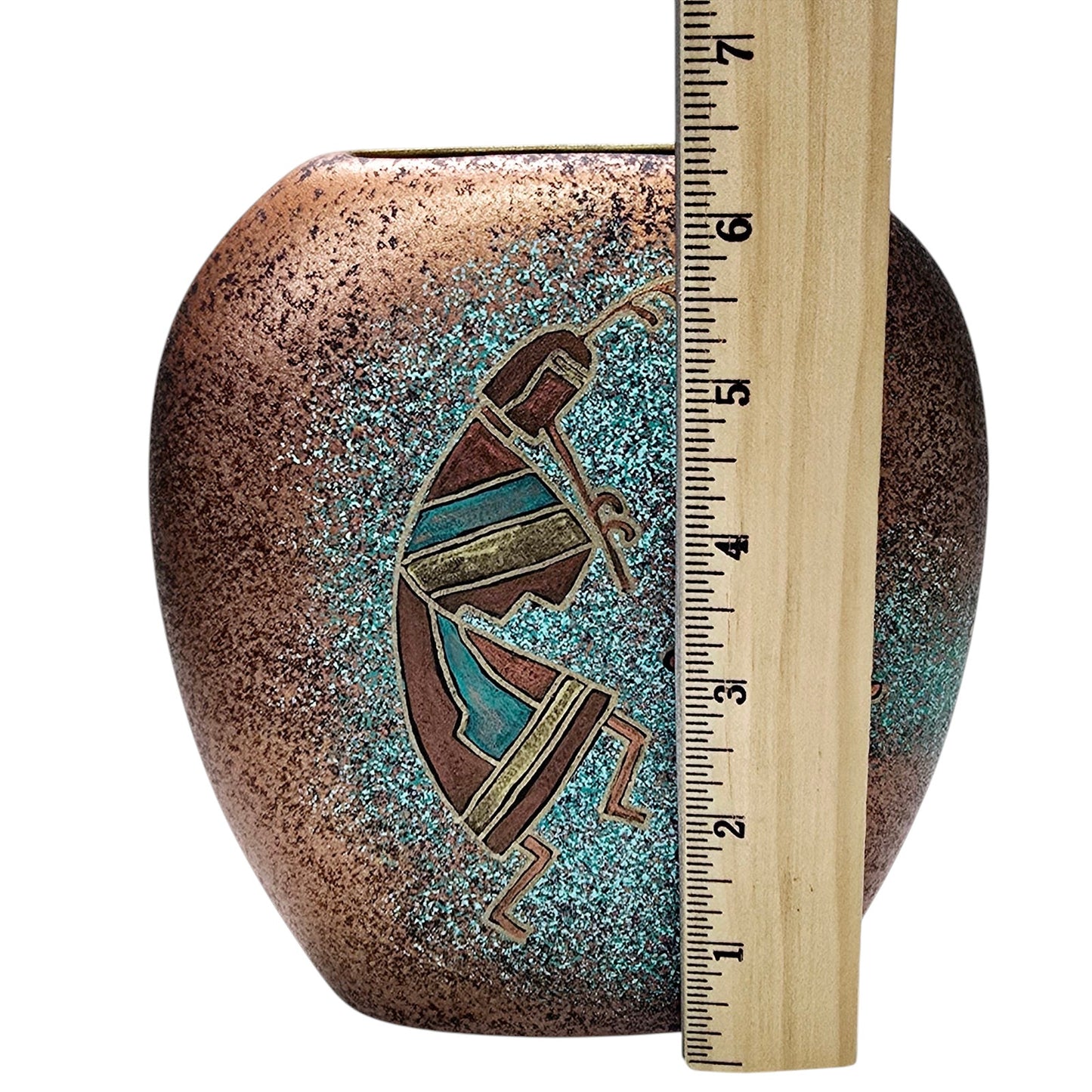 Teissedre Designs Kokepelli Rock Art Vase